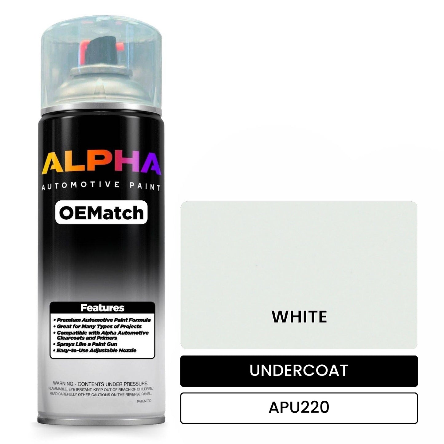 APAPU220 WHITE OEMatch Spraycan Undercoat