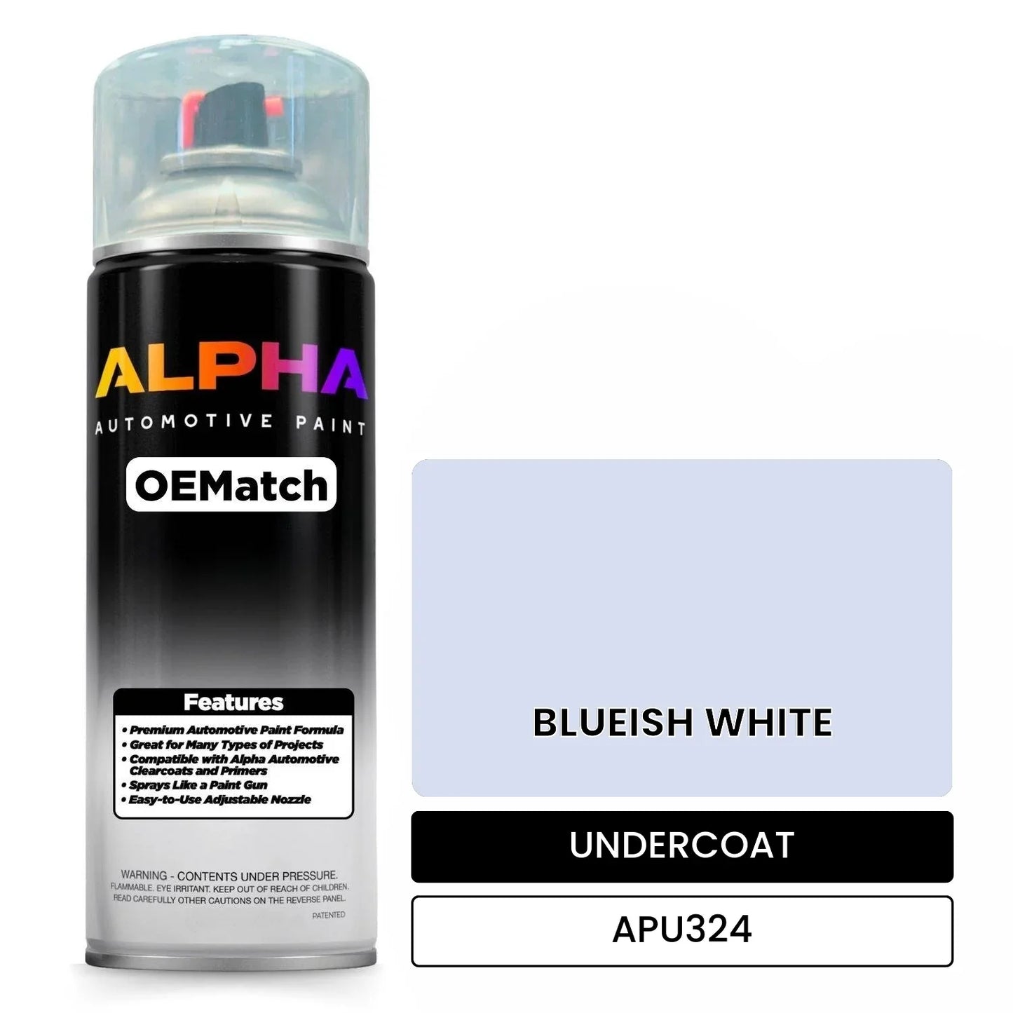 APAPU324 BLUEISH WHITE OEMatch Spraycan Undercoat