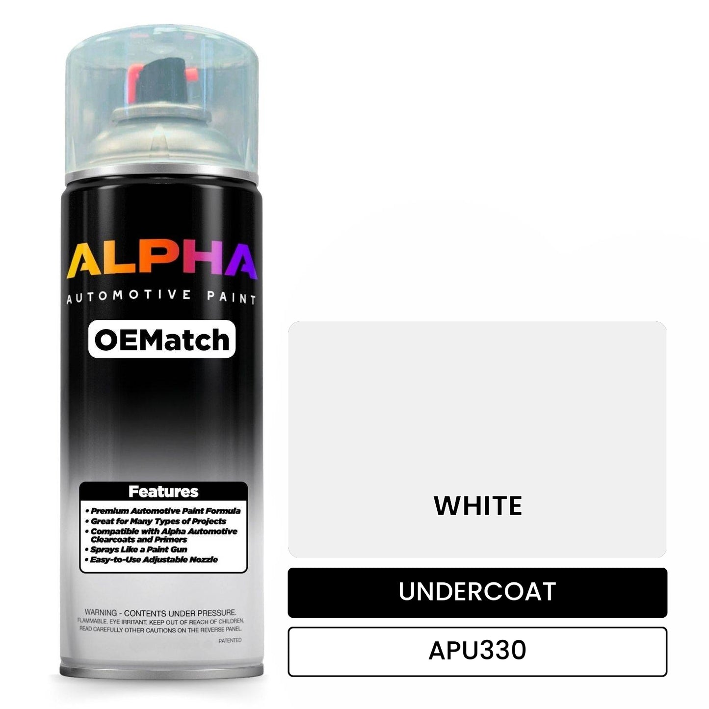 APAPU330 WHITE OEMatch Spraycan Undercoat
