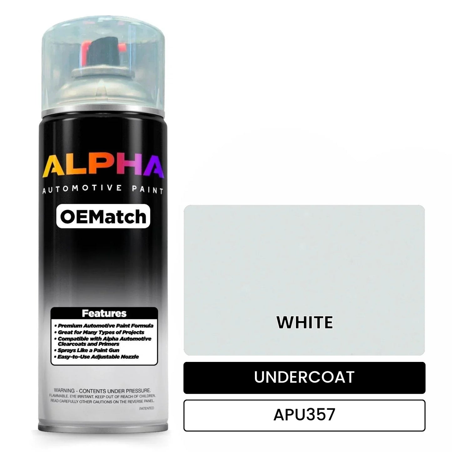 APAPU357 WHITE OEMatch Spraycan Undercoat