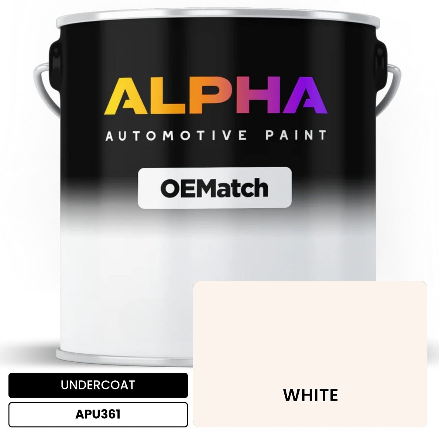APAPU361 WHITE OEMatch Automotive Undercoat