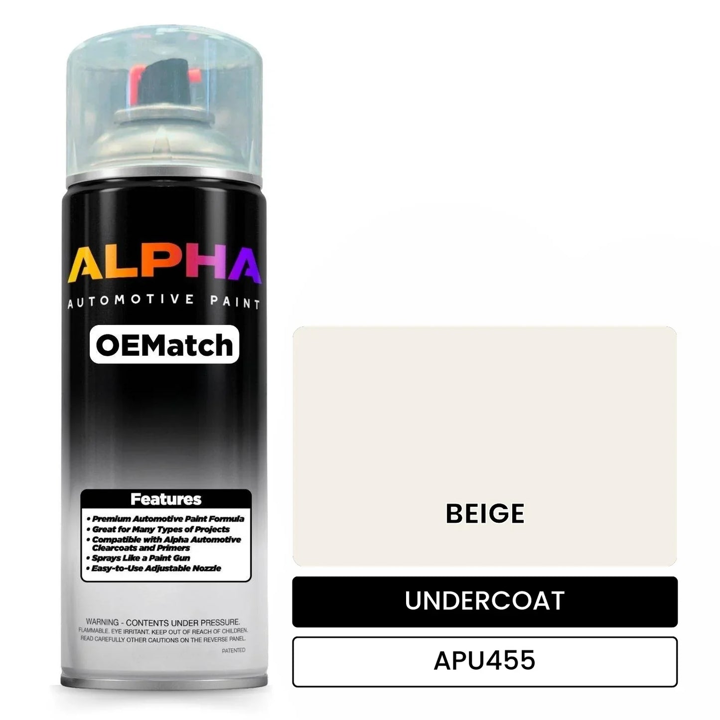 APAPU455 BEIGE OEMatch Spraycan Undercoat