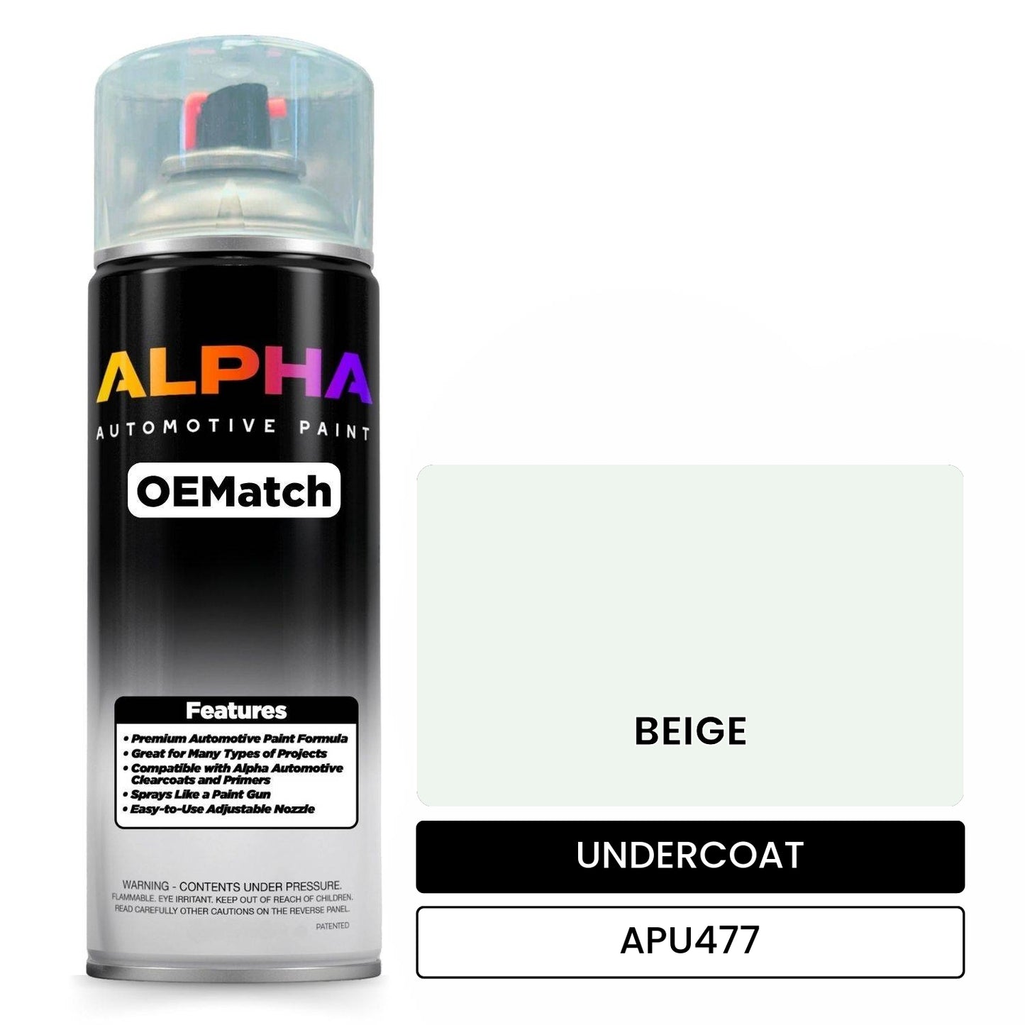 APAPU477 BEIGE OEMatch Spraycan Undercoat