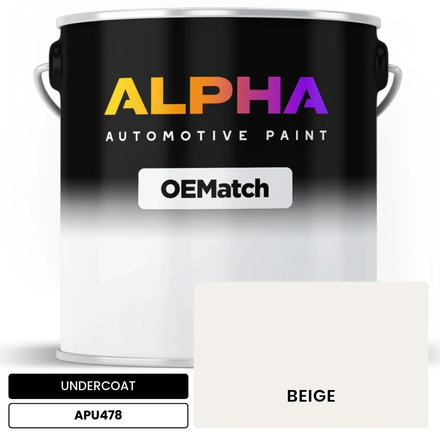 APAPU478 BEIGE OEMatch Automotive Undercoat