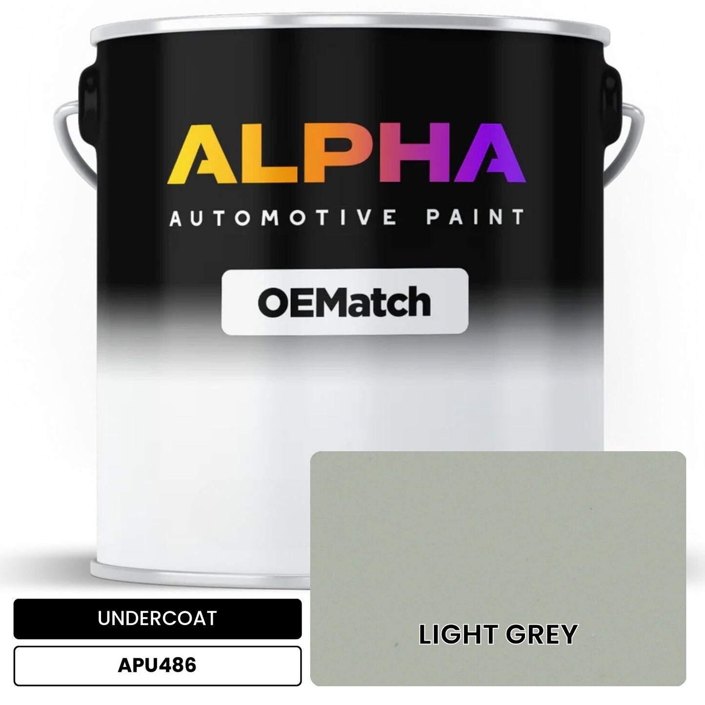 APAPU486 LIGHT GREY OEMatch Automotive Undercoat
