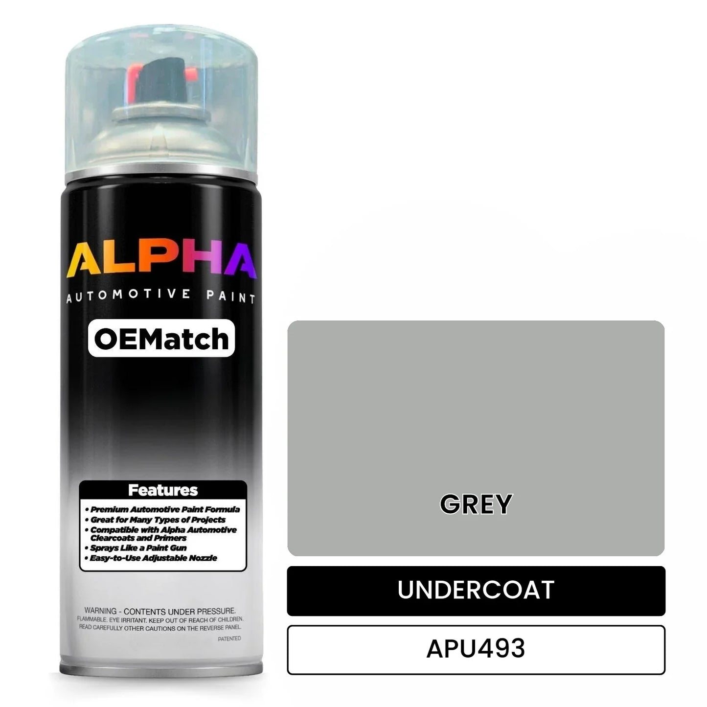 APAPU493 GREY OEMatch Spraycan Undercoat