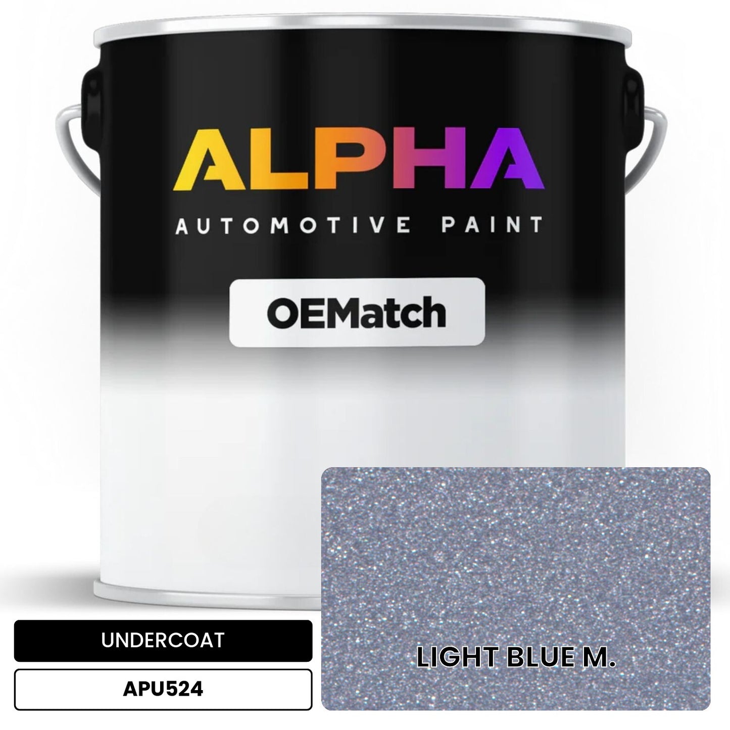 APAPU524 LIGHT BLUE M. OEMatch Automotive Undercoat