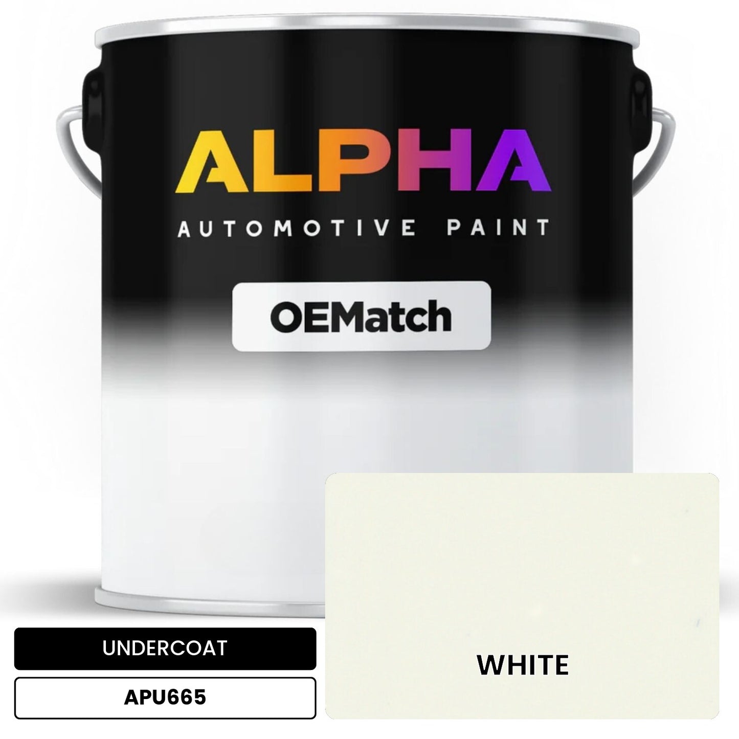 APAPU665 WHITE OEMatch Automotive Undercoat