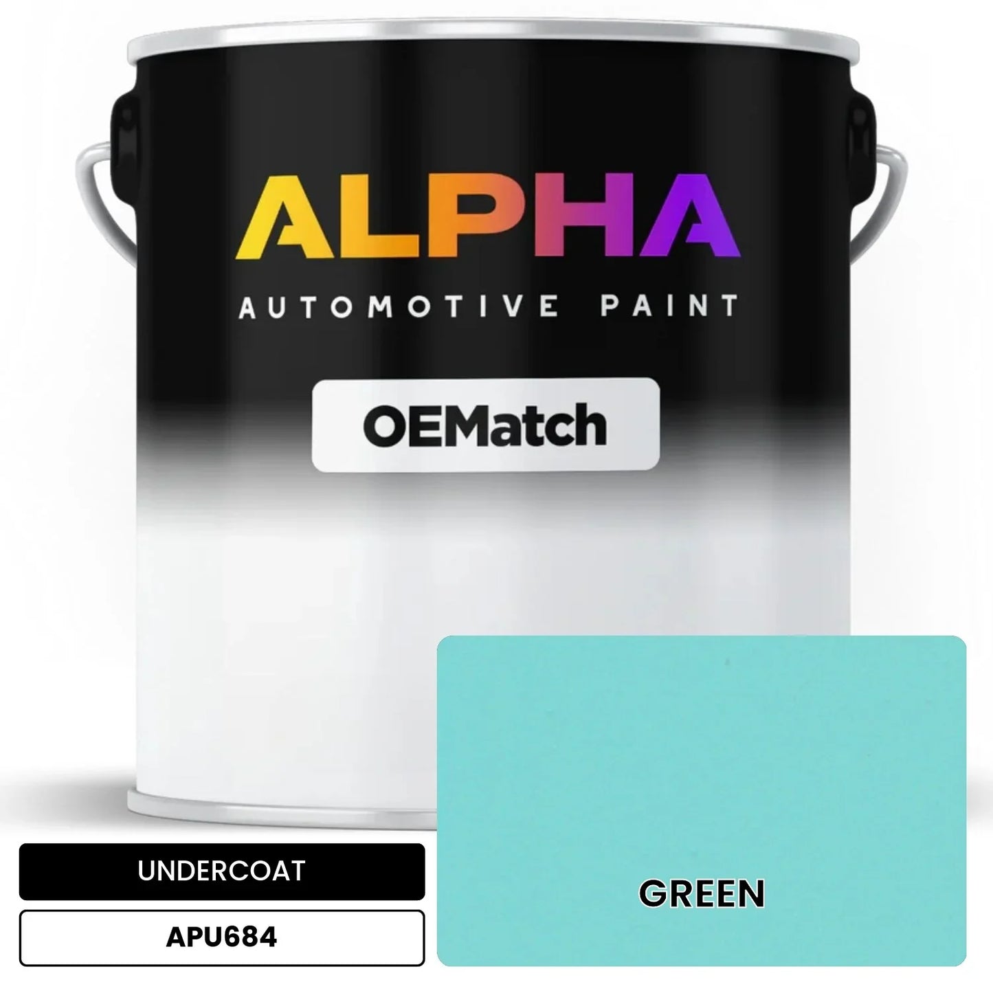 APAPU684 GREEN OEMatch Automotive Undercoat