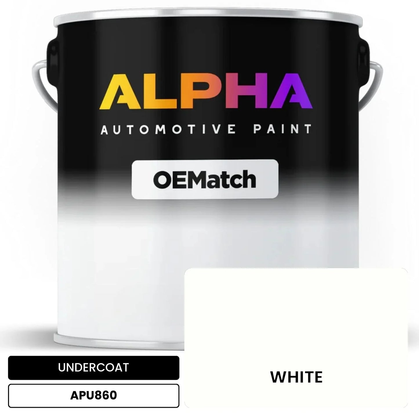 APAPU860 WHITE OEMatch Automotive Undercoat