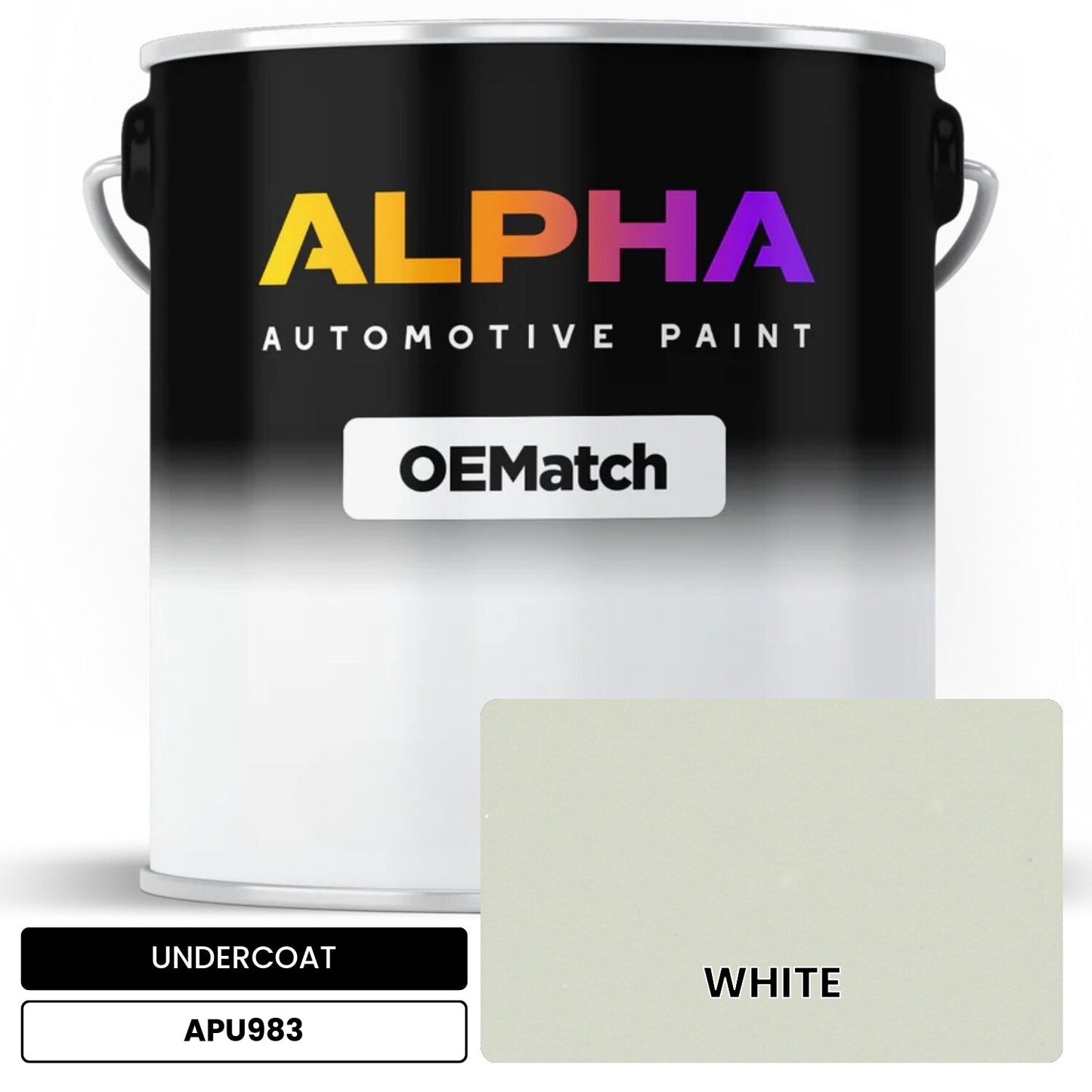 APAPU983 WHITE OEMatch Automotive Undercoat