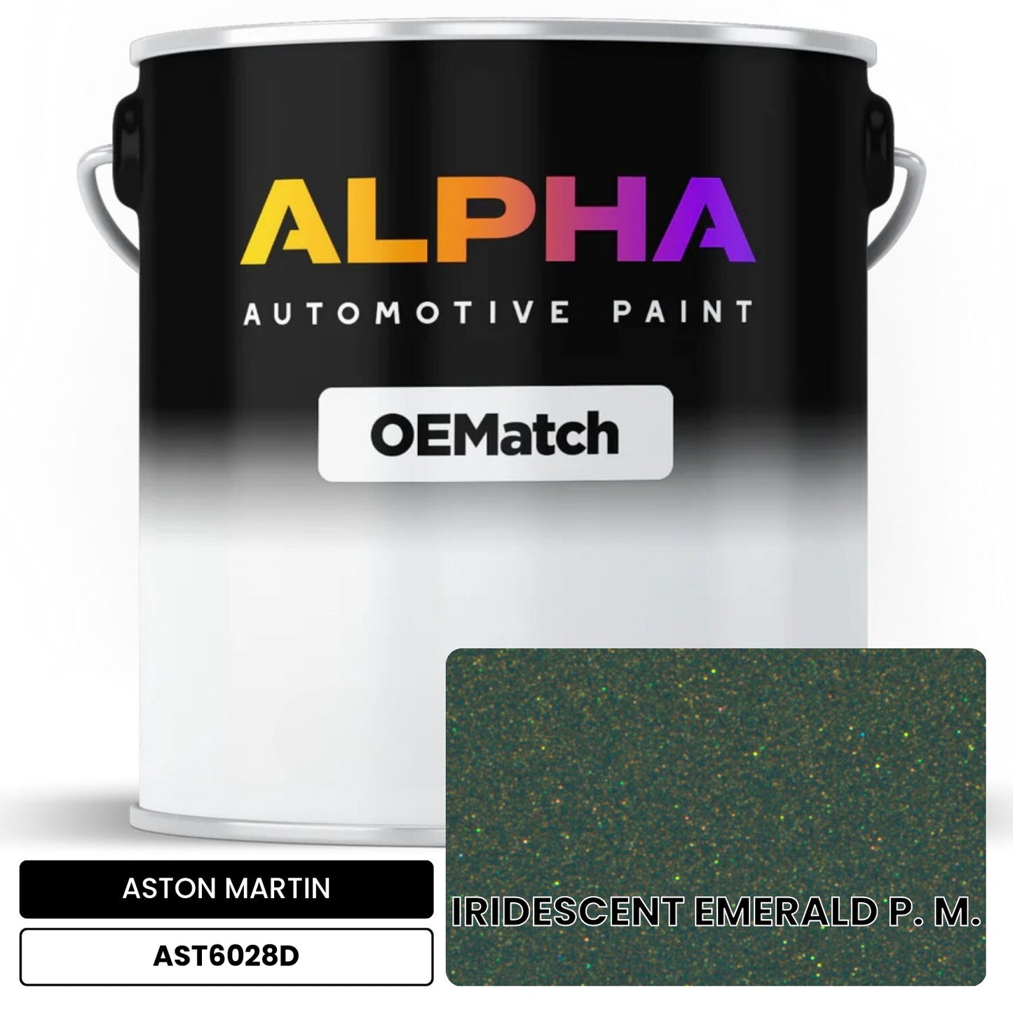 ASTON MARTIN IRIDESCENT EMERALD P. M. AST6028D OEMatch Basecoat