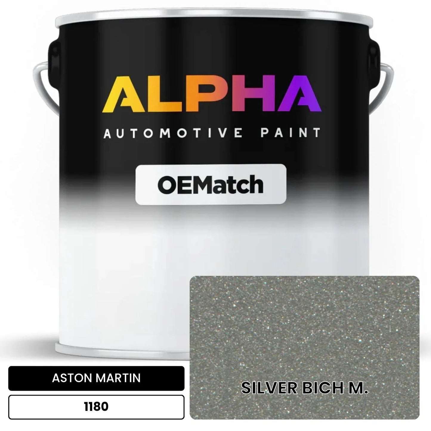 ASTON MARTIN SILVER BICH M. 1180 OEMatch Basecoat