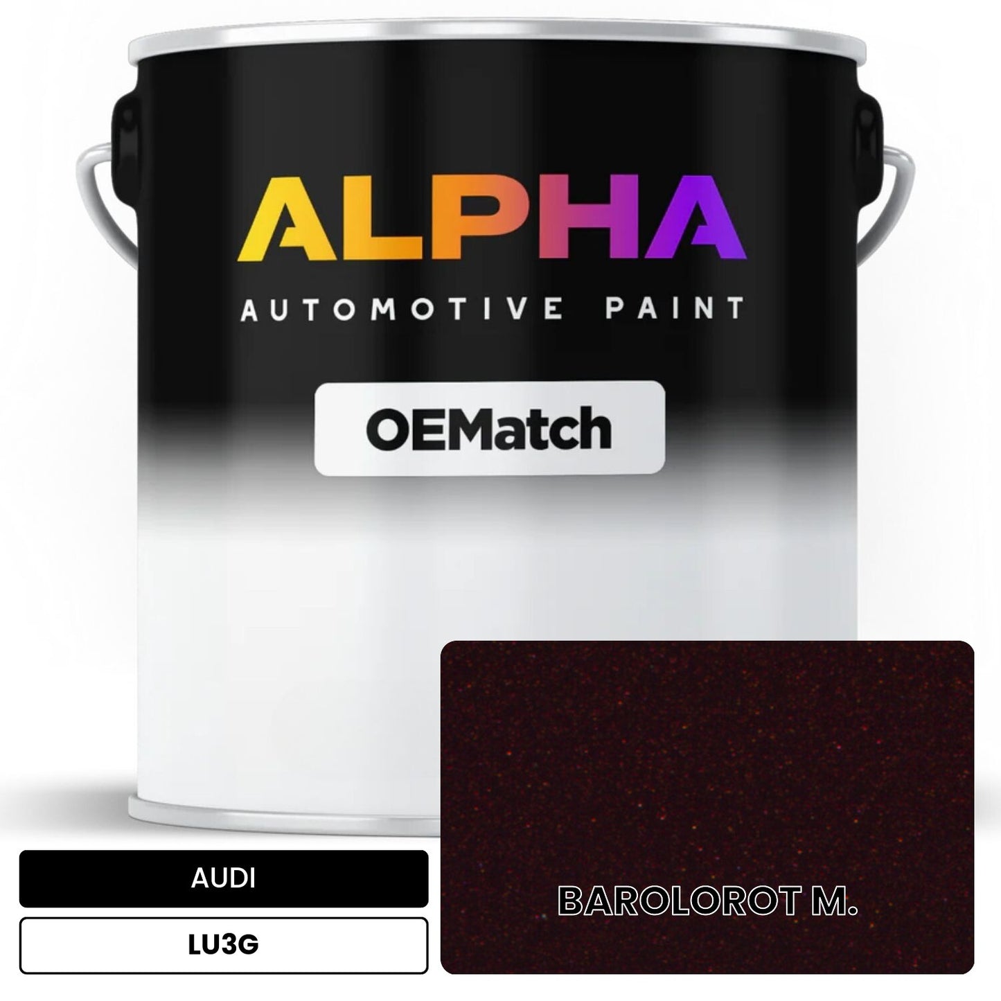 AUDI Barolo Red Metallic LU3G OEMatch Basecoat