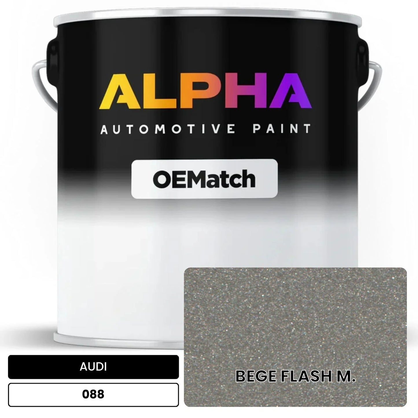 AUDI Beige Flash Metallic 088 OEMatch Basecoat