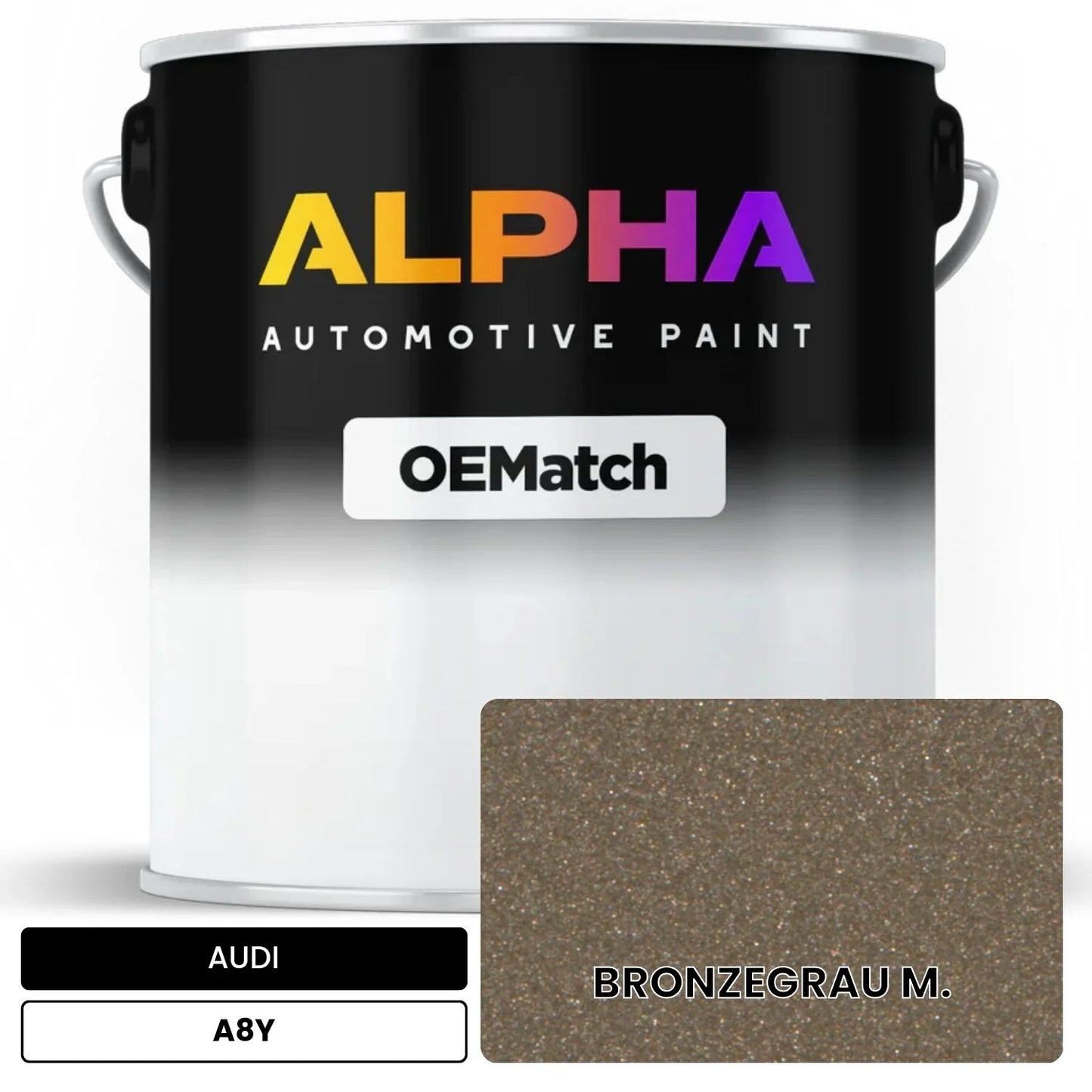 AUDI Bronze Gray Metallic A8Y OEMatch Basecoat