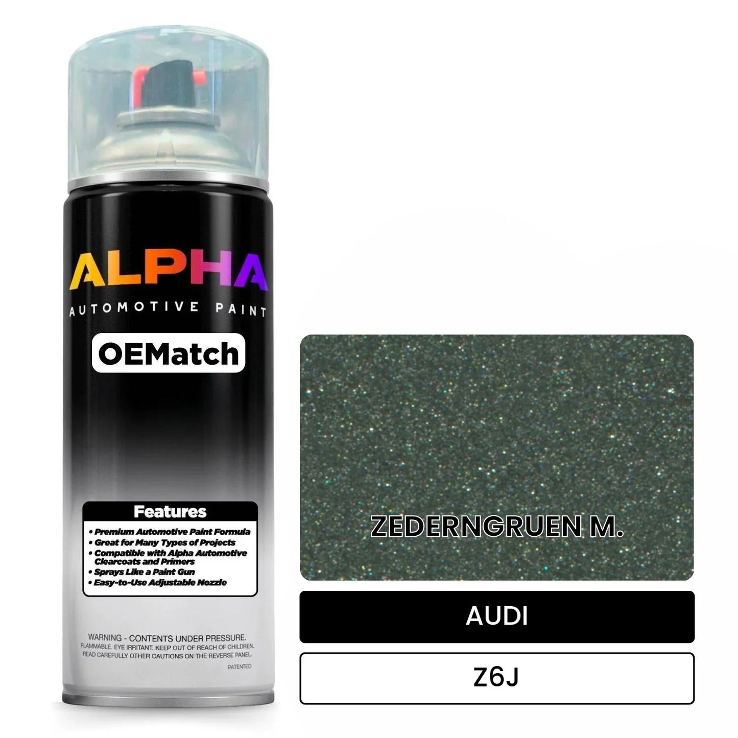 AUDI Cedar Green Metallic Z6J OEMatch Spraycan