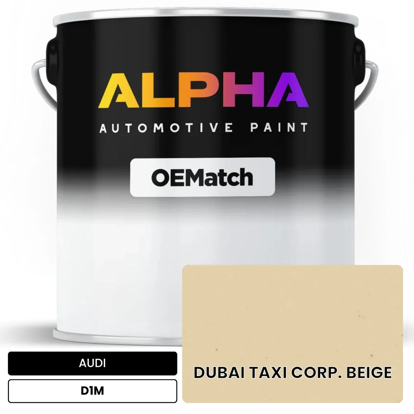 AUDI Dubai Taxi Corp. Beige D1M OEMatch Basecoat