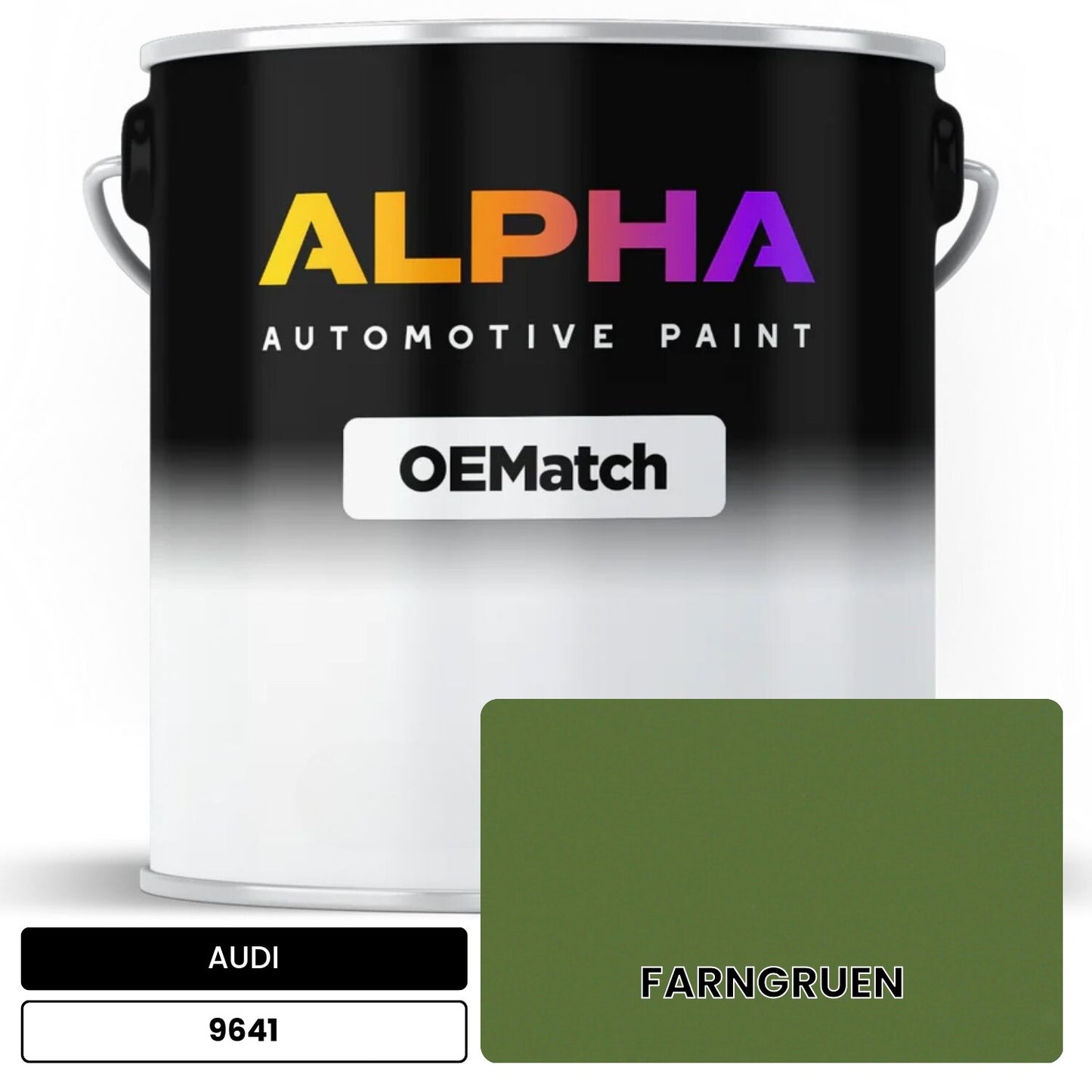 AUDI Fern Green 9641 OEMatch Basecoat