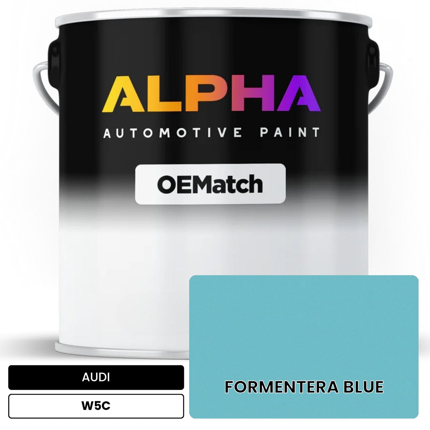 AUDI Formentera Blue W5C OEMatch Basecoat