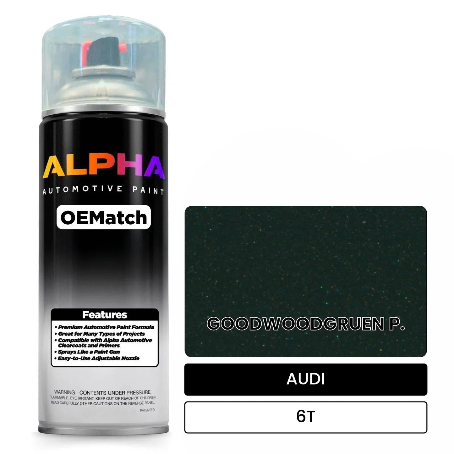AUDI Goodwood Green 6T OEMatch Spraycan