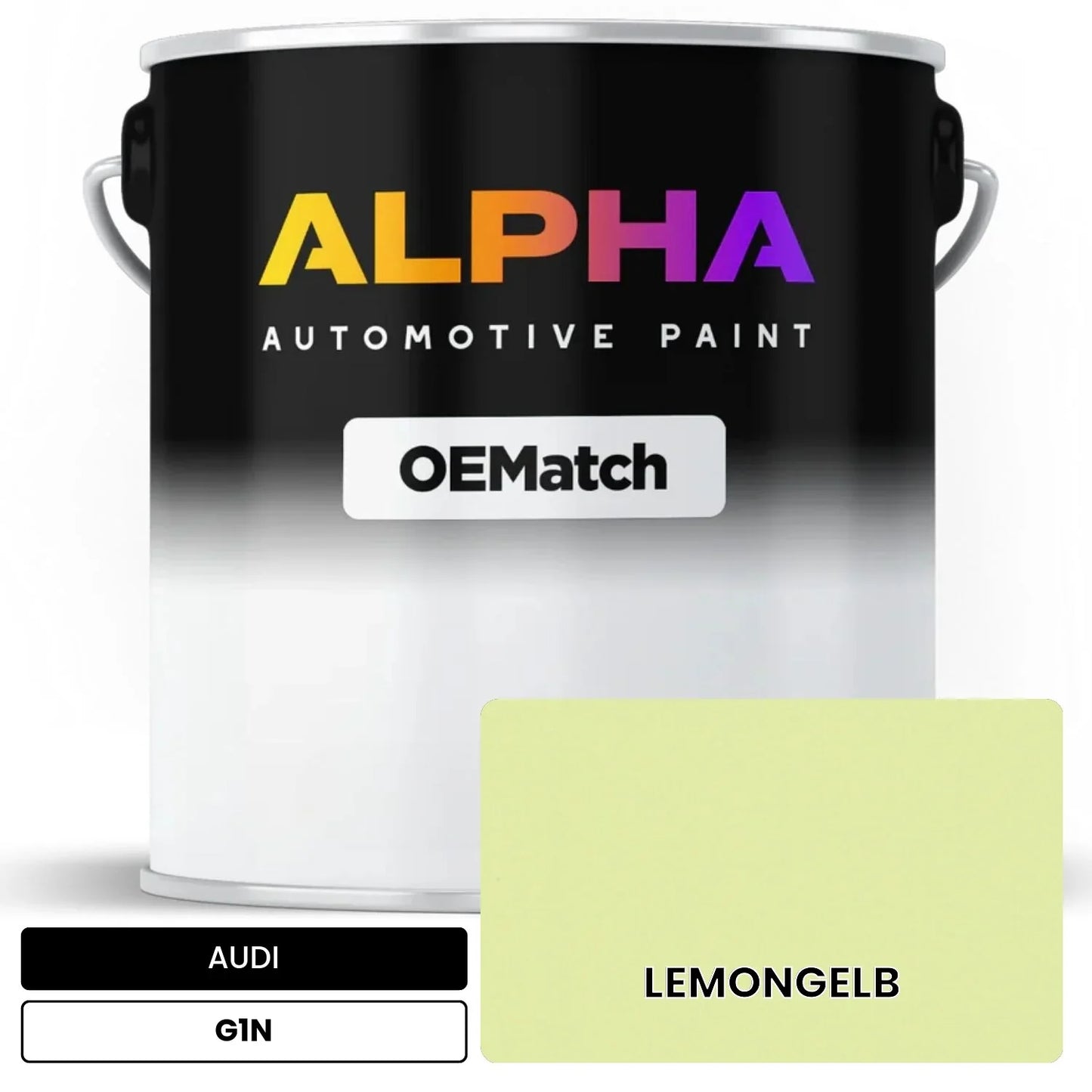 AUDI Isotope Lemon Green G1N OEMatch Basecoat
