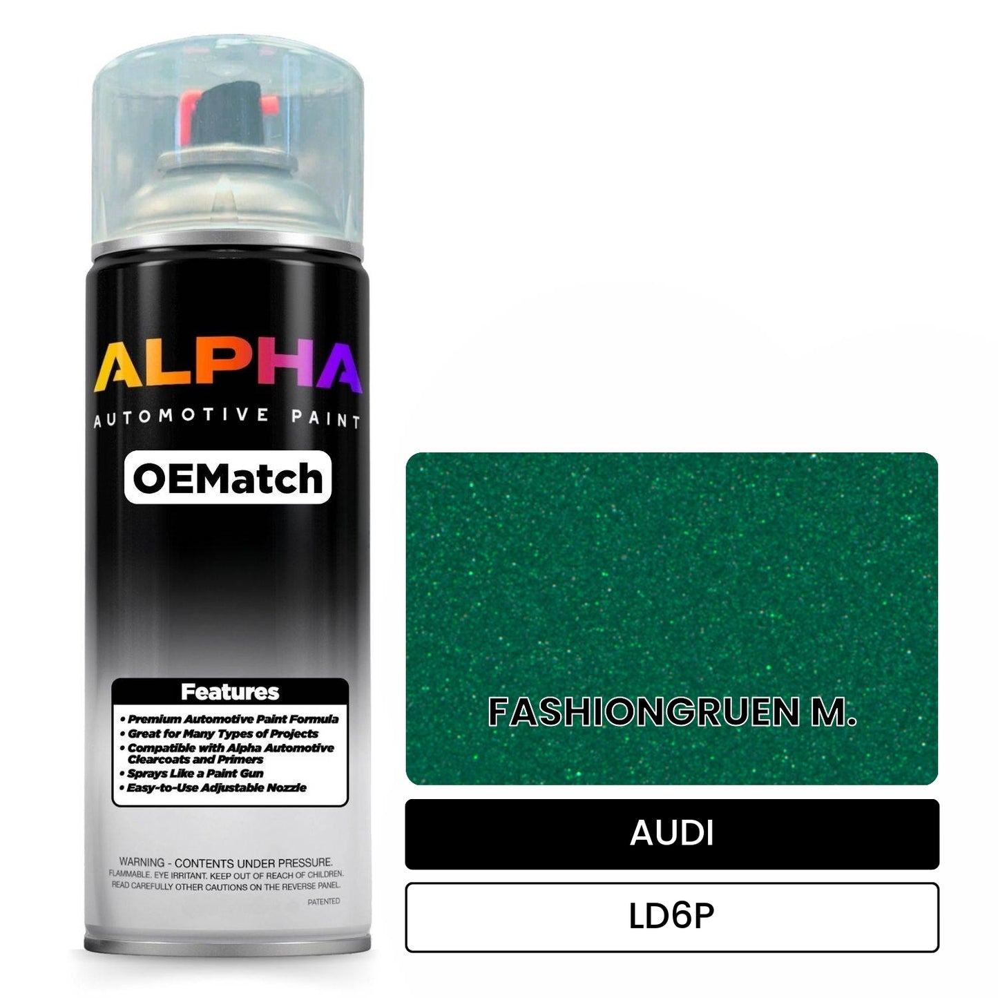 AUDI Fashion Green Metallic LD6P OEMatch Spraycan