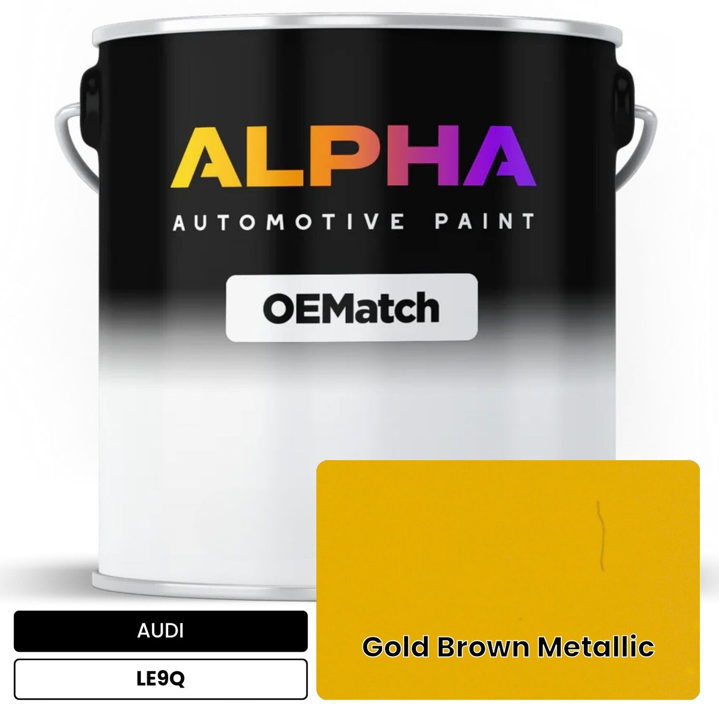 AUDI Gold Brown Metallic LE9Q OEMatch Basecoat