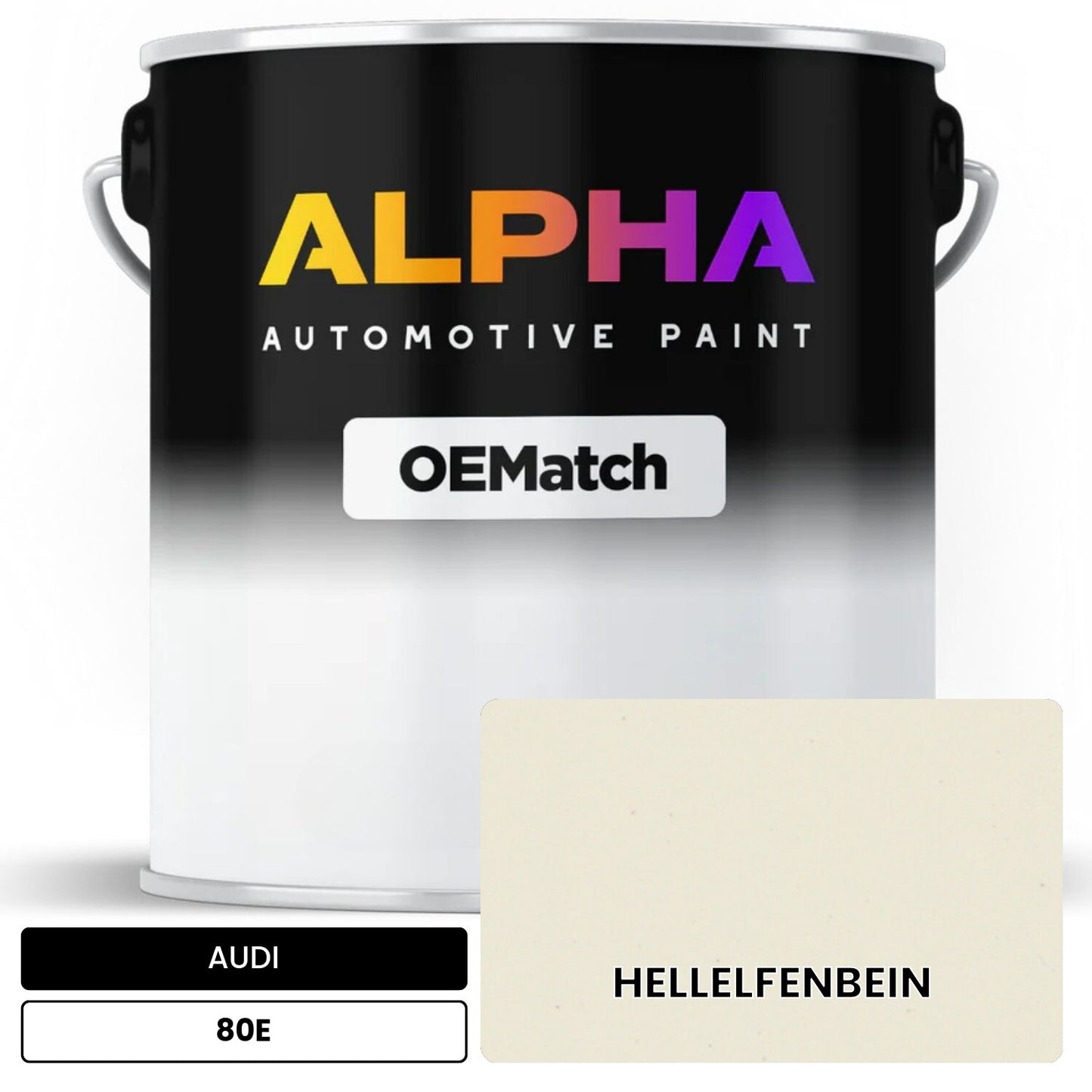 AUDI Light Ivory 80E OEMatch Basecoat
