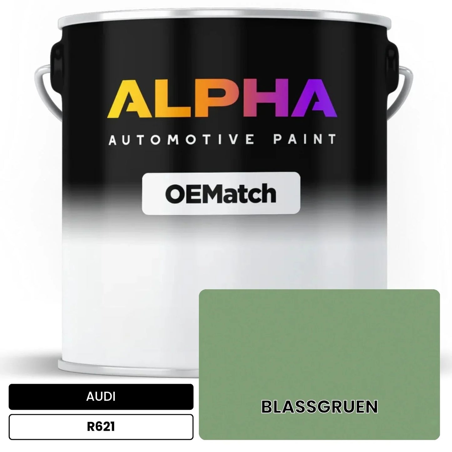 AUDI Pale Green R621 OEMatch Basecoat