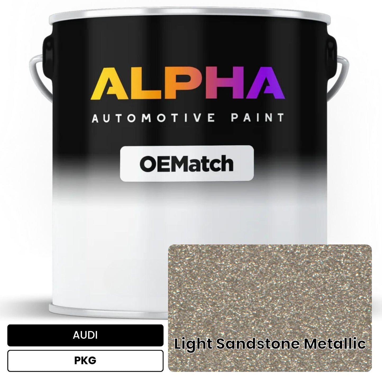 AUDI Light Sandstone Metallic PKG OEMatch Basecoat
