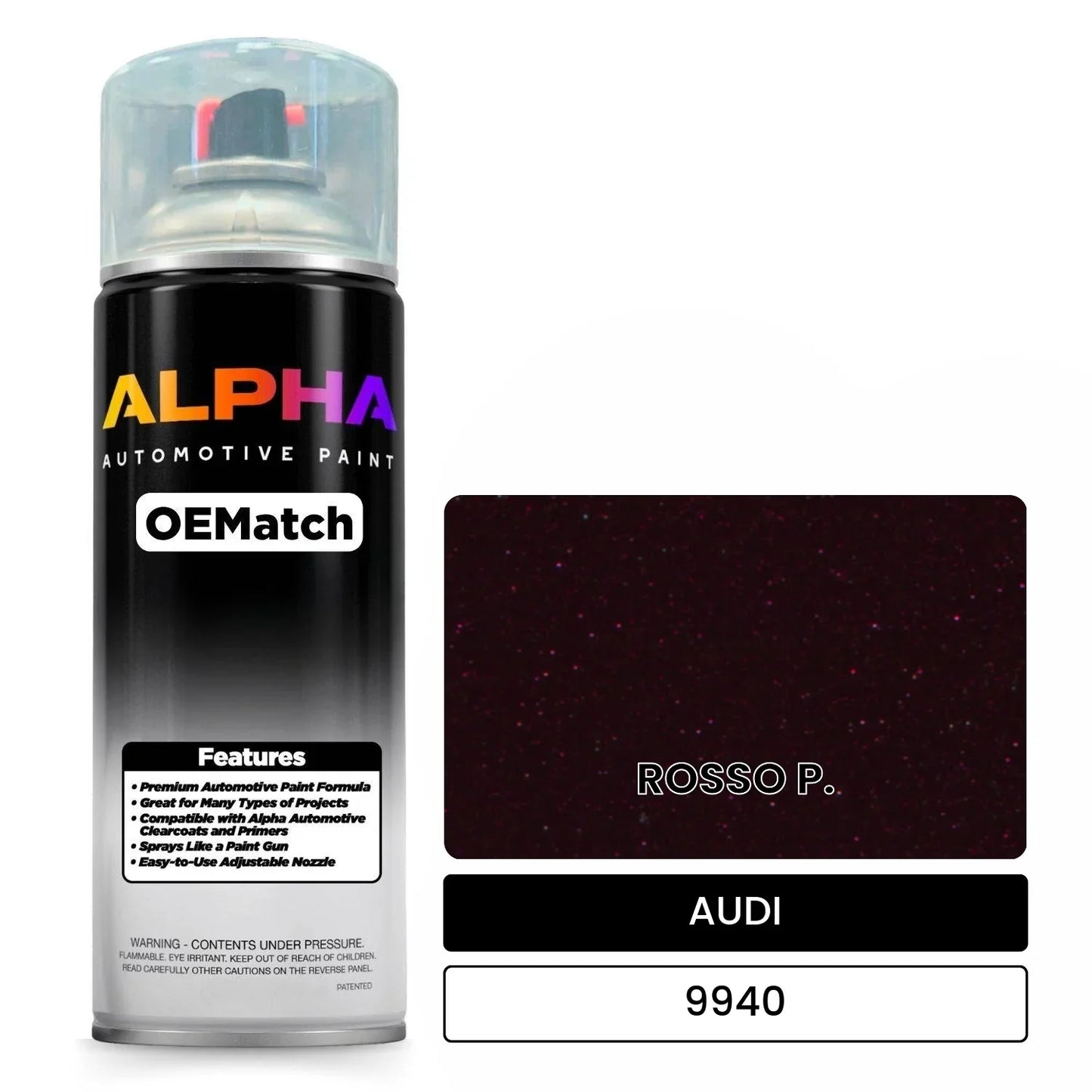 AUDI Rosso Red 9940 OEMatch Spraycan