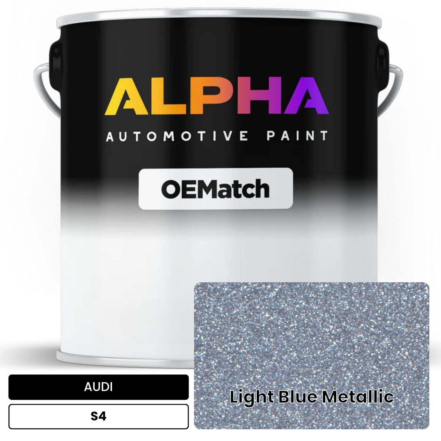 AUDI Light Blue Metallic S4 OEMatch Basecoat
