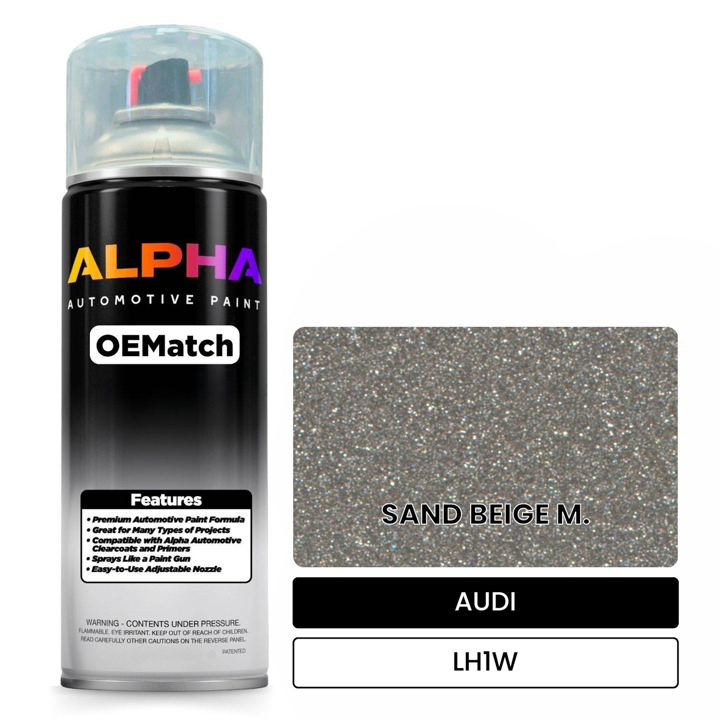 AUDI Sand Beige Metallic LH1W OEMatch Spraycan
