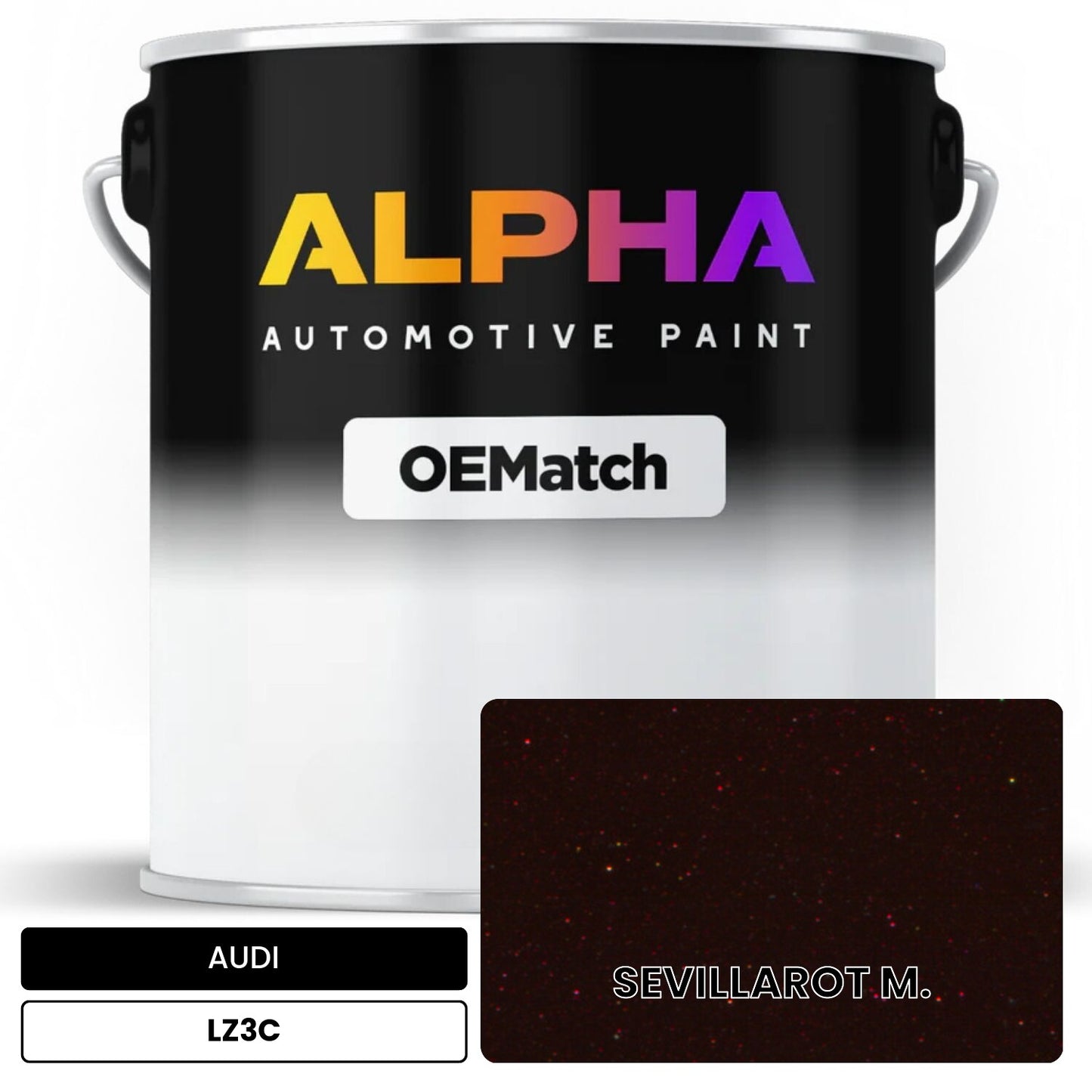 AUDI Sevilla Red Metallic LZ3C OEMatch Basecoat