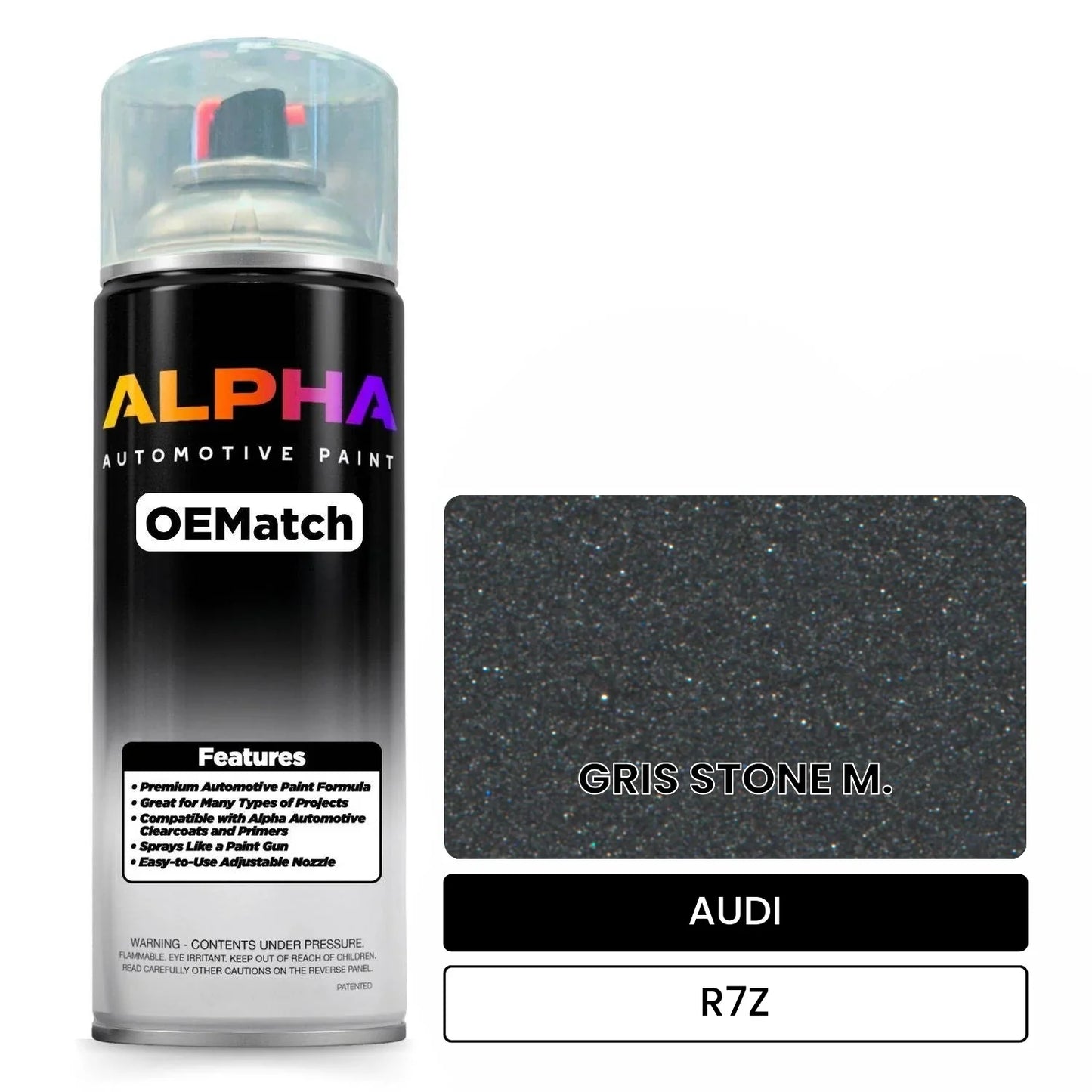AUDI Stone Gray Metallic R7Z OEMatch Spraycan