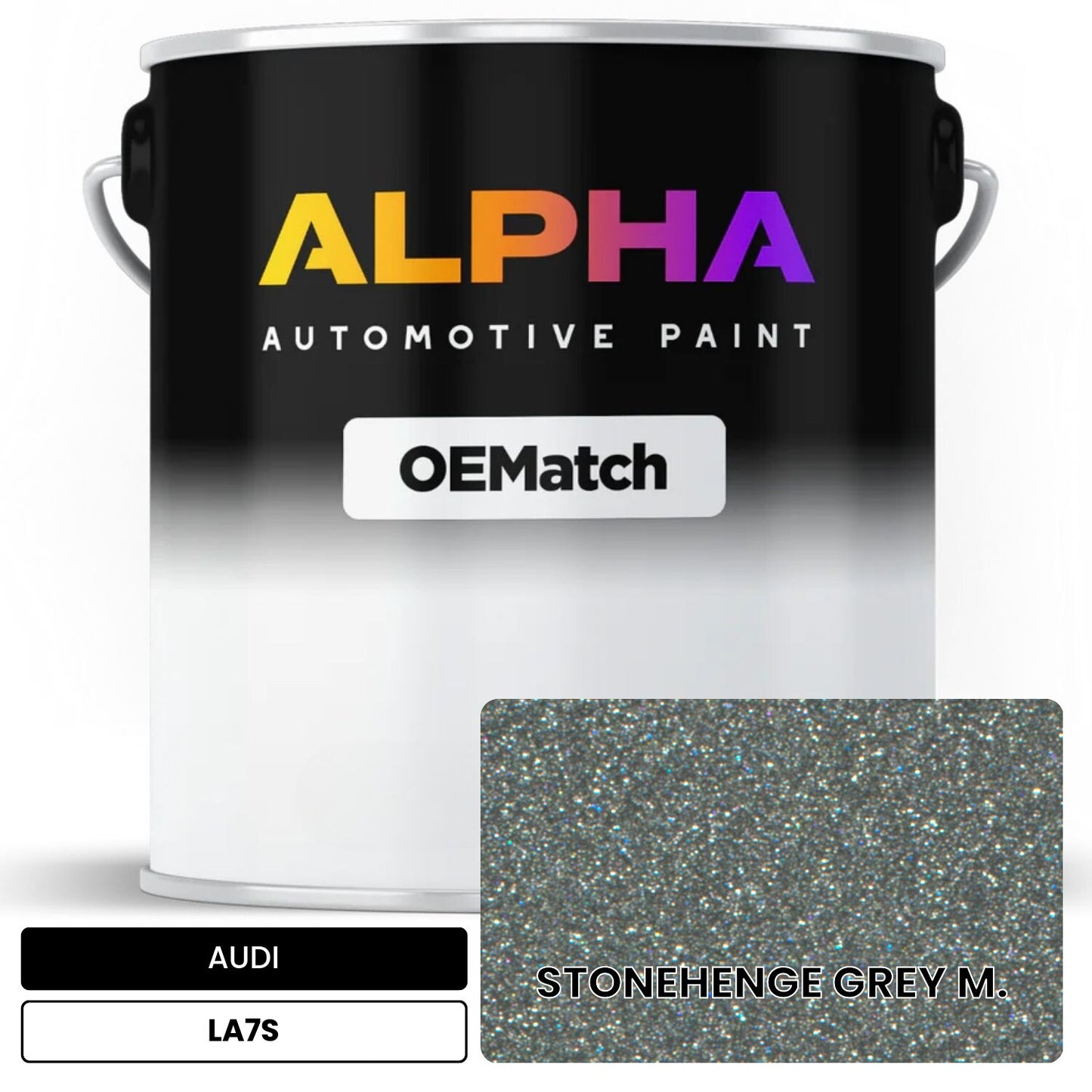 AUDI Stonehenge Grey Metallic LA7S OEMatch Basecoat