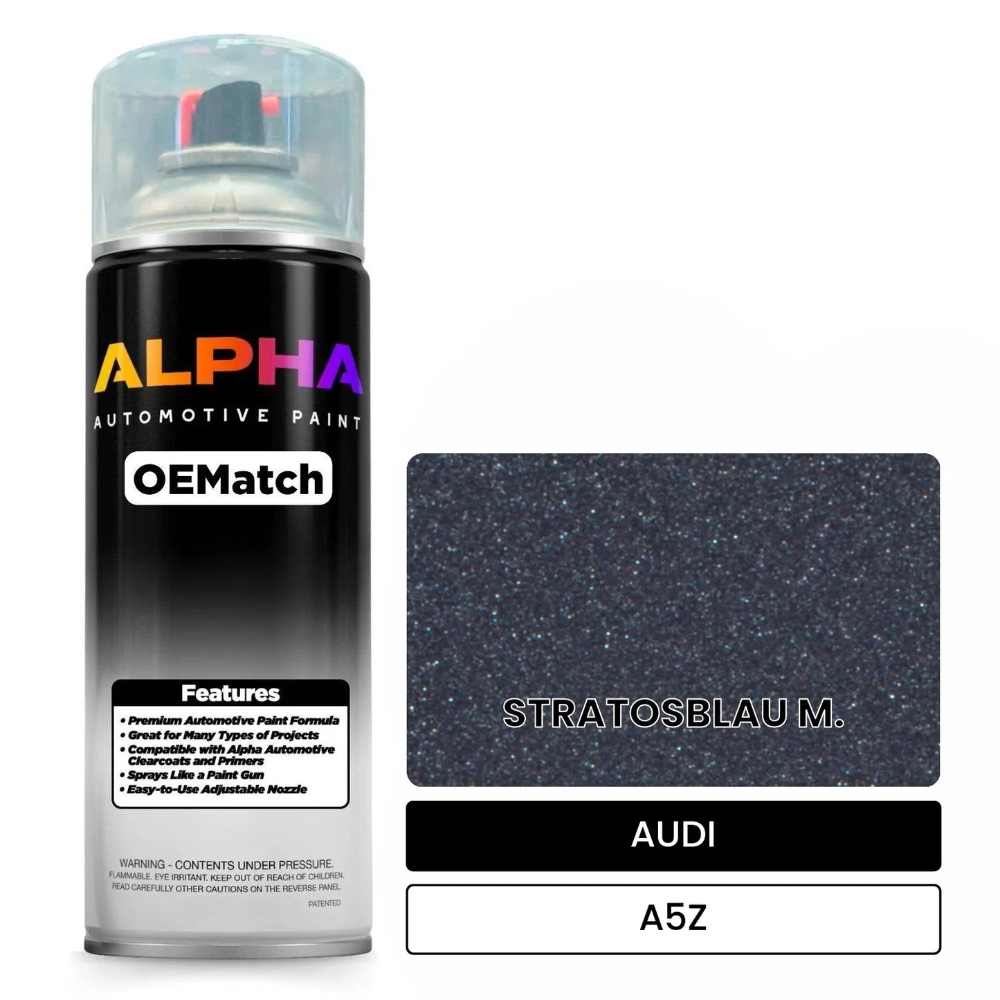 AUDI Stratos Blue Metallic A5Z OEMatch Spraycan