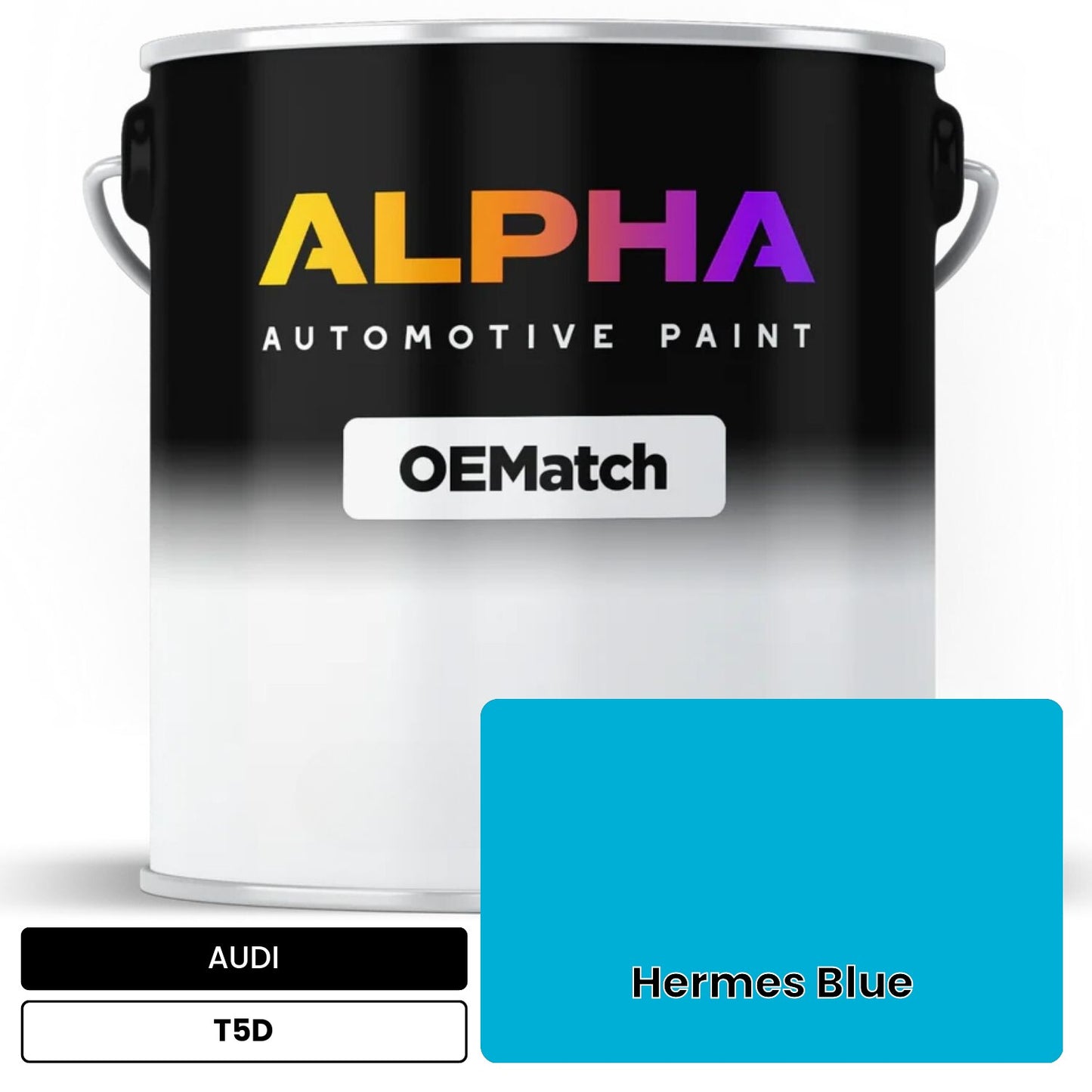 AUDI Hermes Blue T5D OEMatch Basecoat