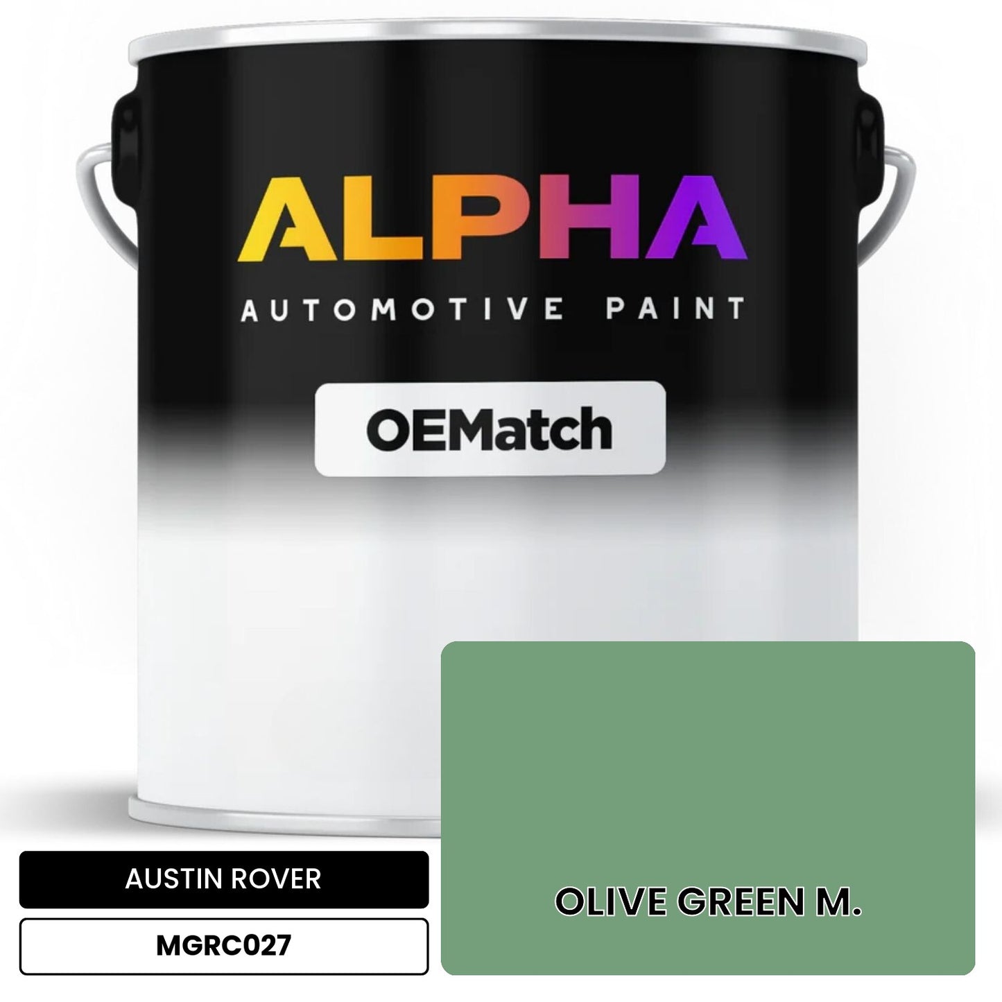 AUSTIN ROVER OLIVE GREEN M. MGRC027 OEMatch Basecoat