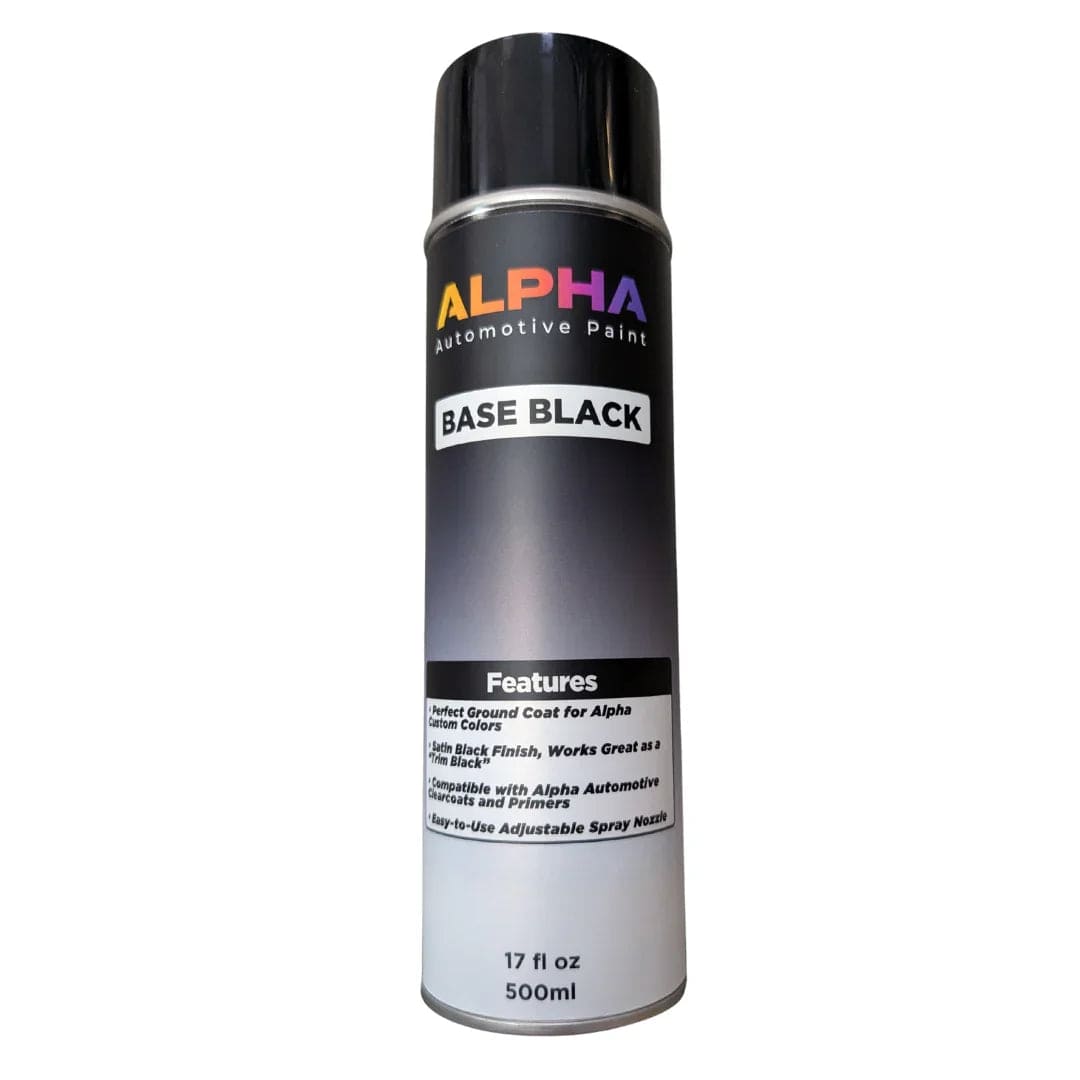 Base Black Satin Spray Can