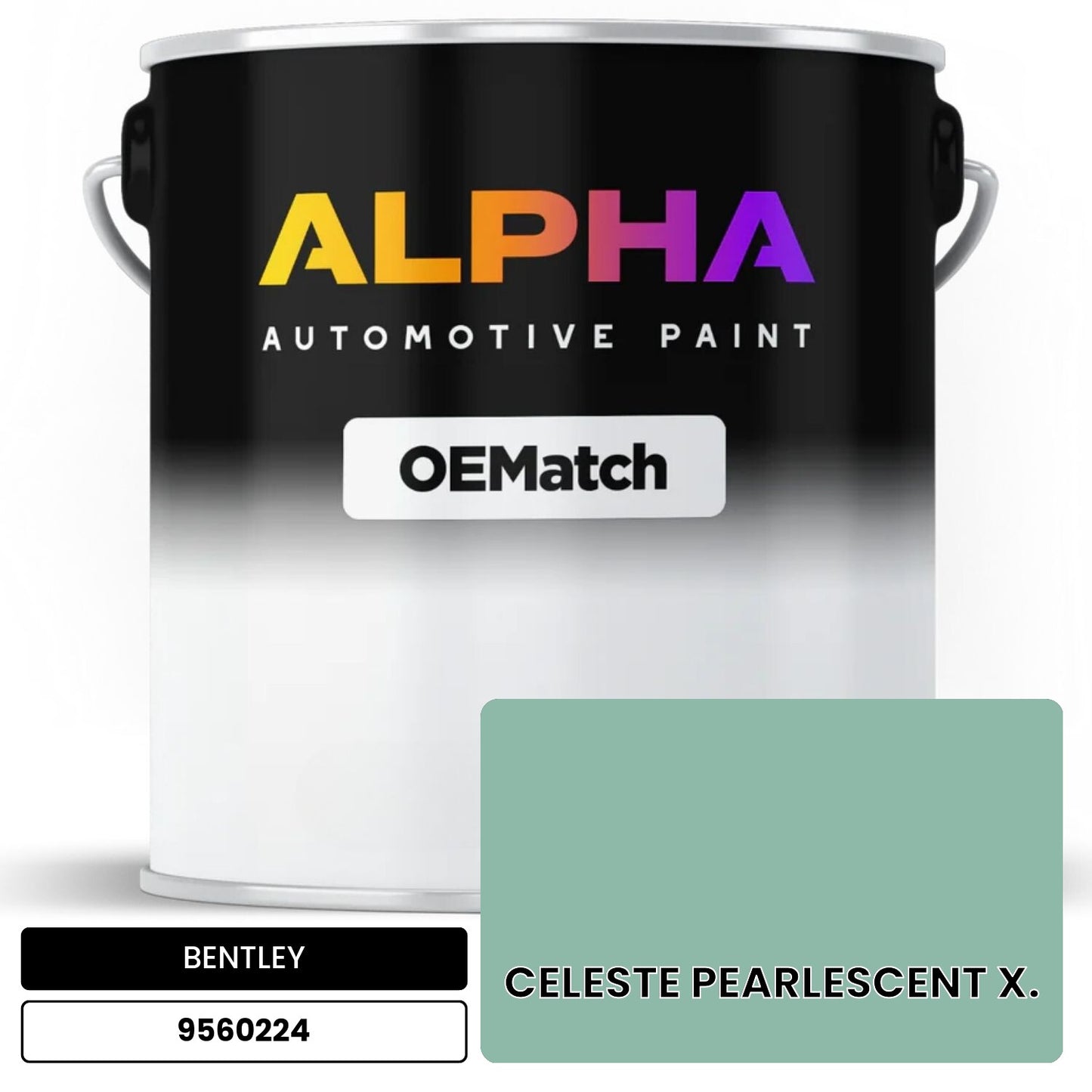 BENTLEY CELESTE PEARLESCENT X. 9560224 OEMatch Basecoat