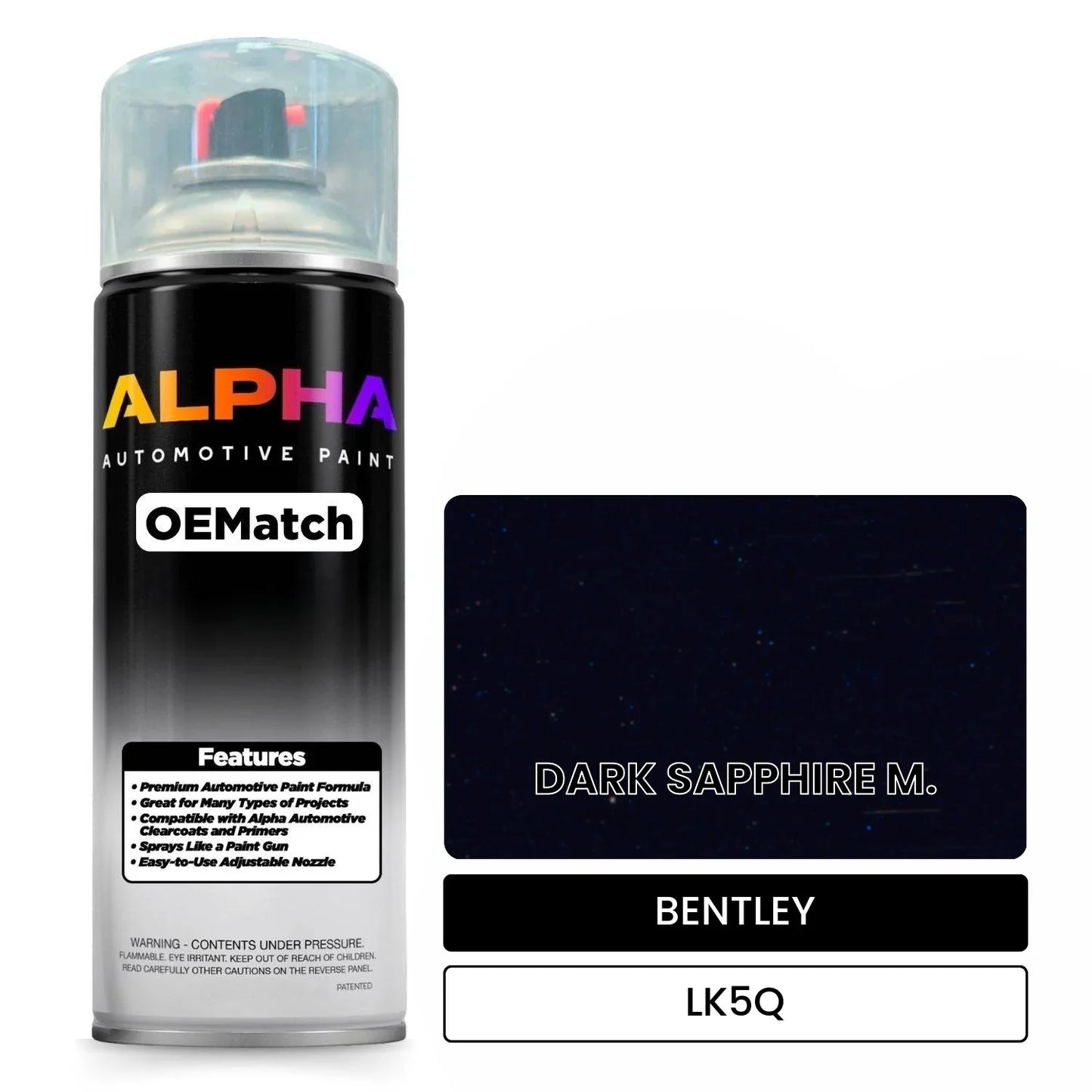 BENTLEY DARK SAPPHIRE M. LK5Q OEMatch Spraycan