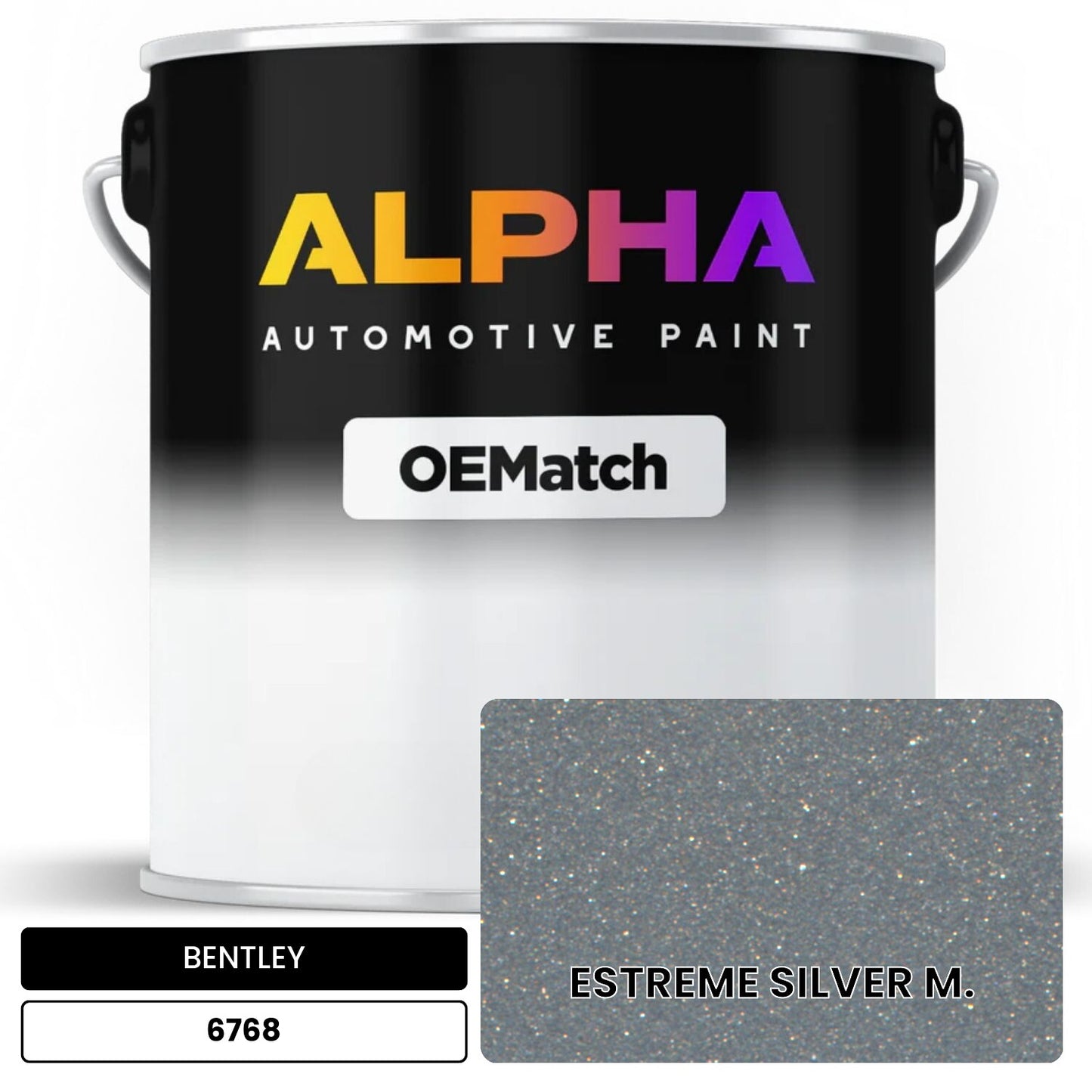BENTLEY ESTREME SILVER M. 6768 OEMatch Basecoat