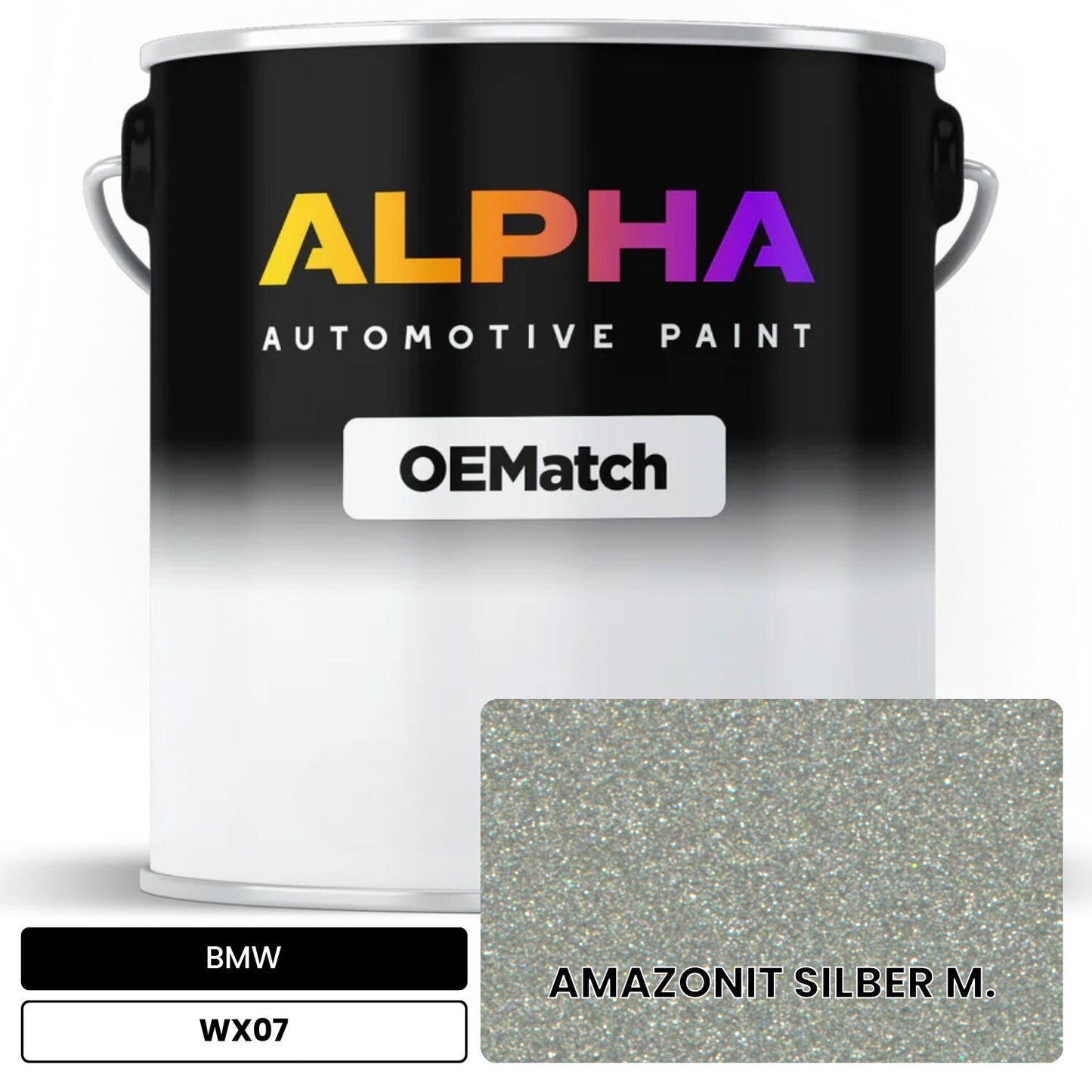 BMW AMAZONIT SILBER M. WX07 OEMatch Basecoat