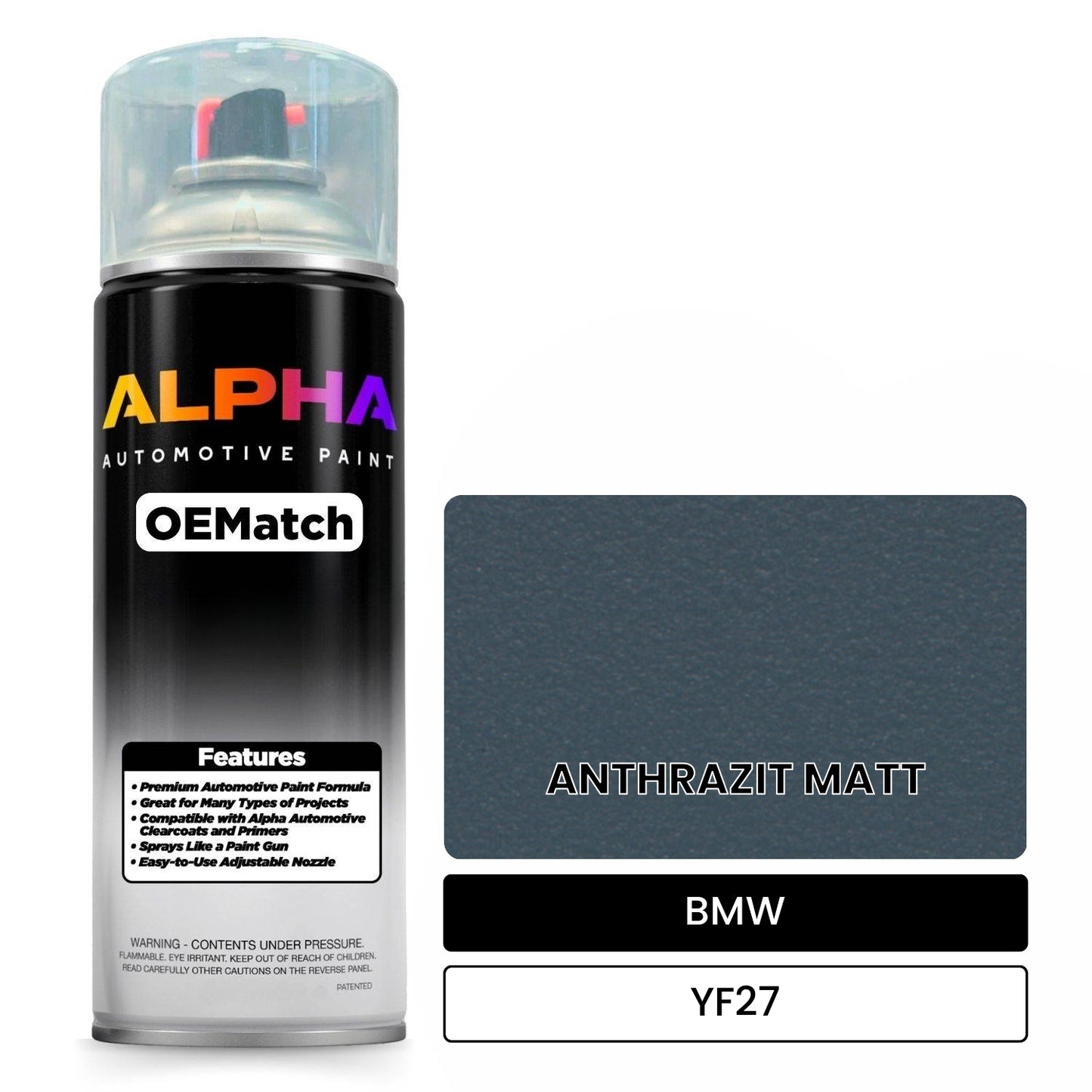 BMW ANTHRAZIT MATT YF27 OEMatch Spraycan