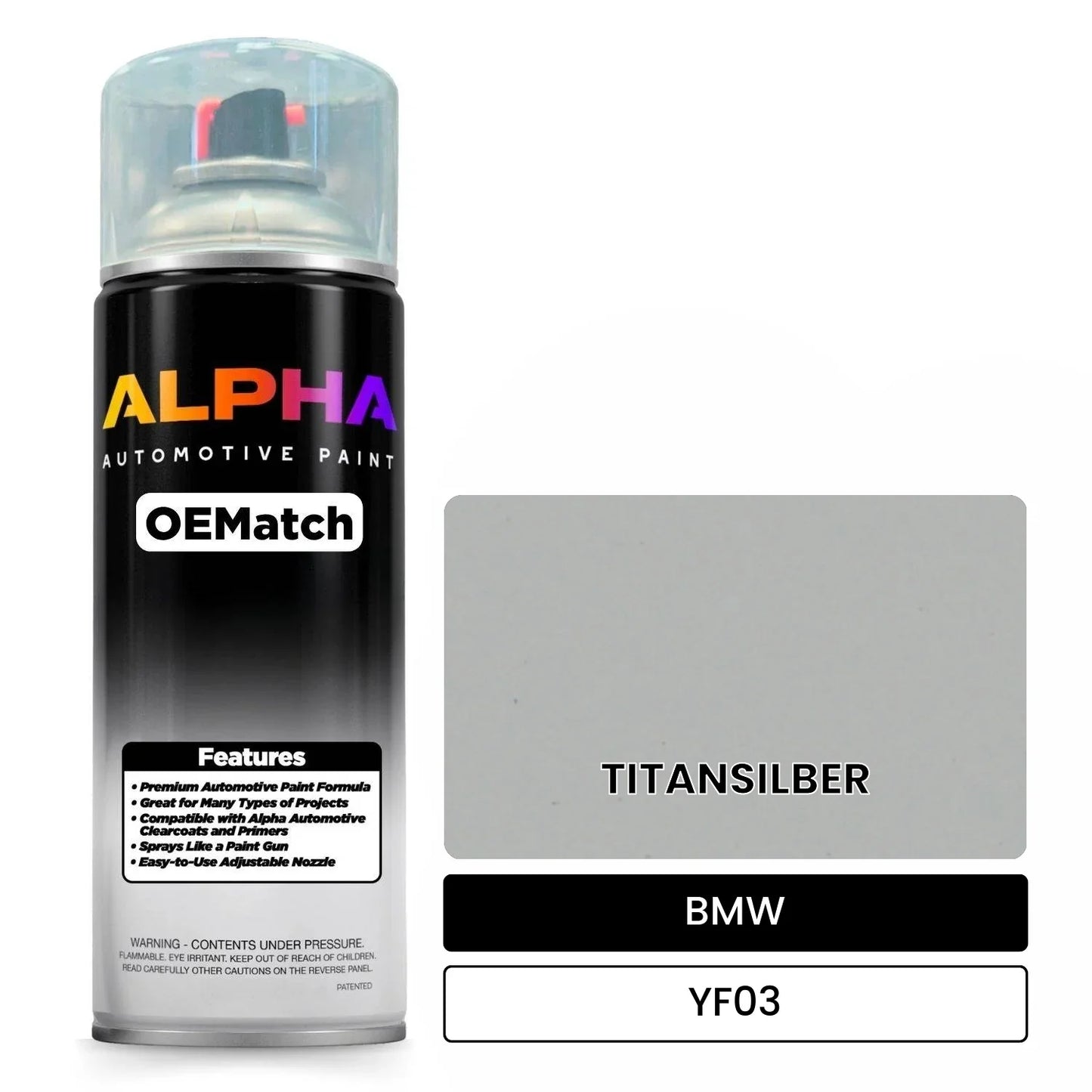 BMW TITANSILBER YF03 OEMatch Spraycan