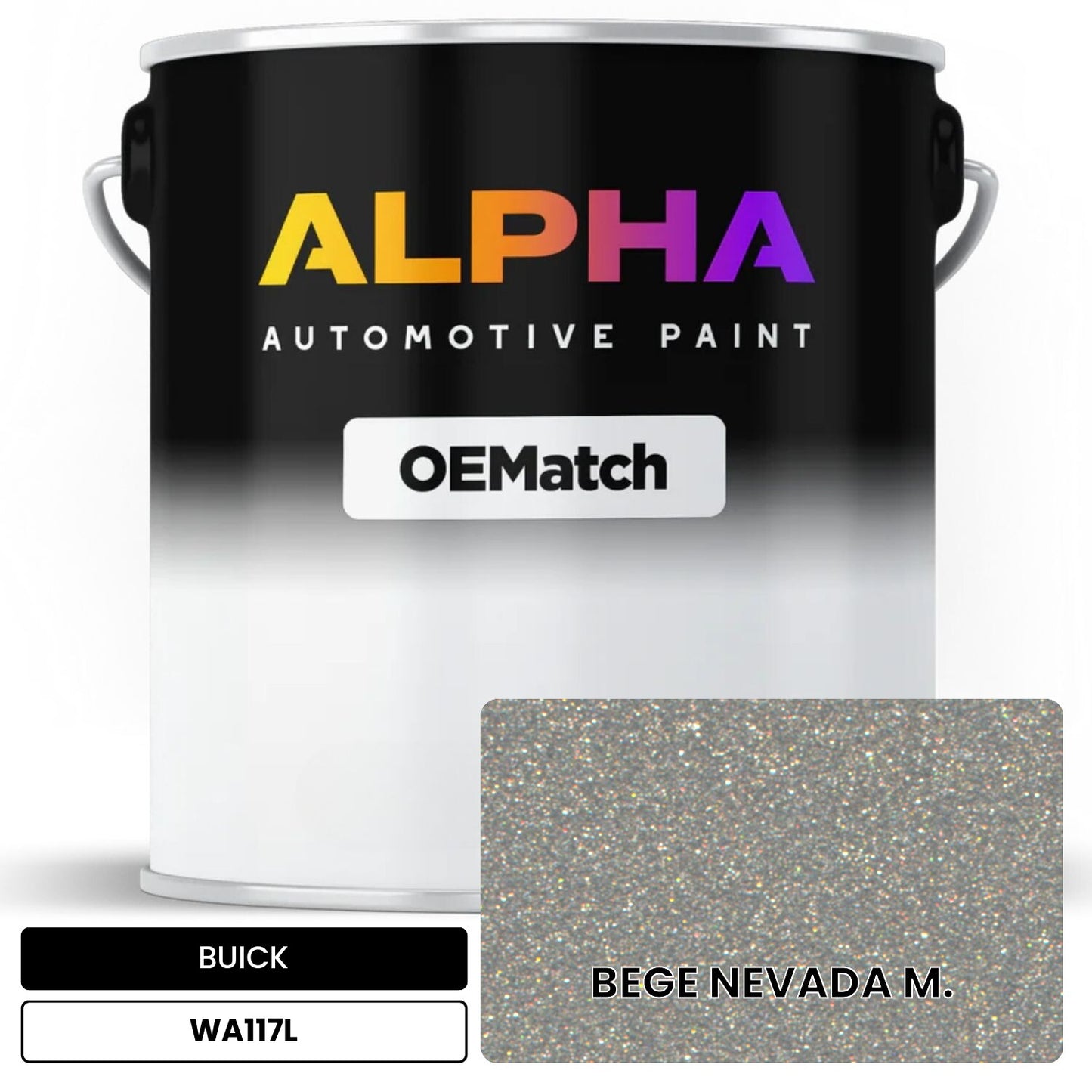 BUICK BEGE NEVADA M. WA117L OEMatch Basecoat