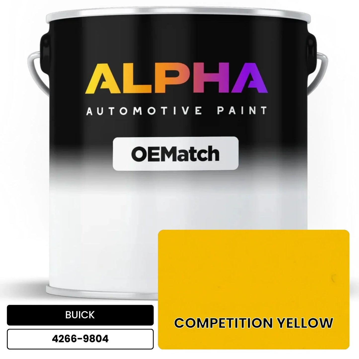 BUICK COMPETITION YELLOW 4266-9804 OEMatch Basecoat