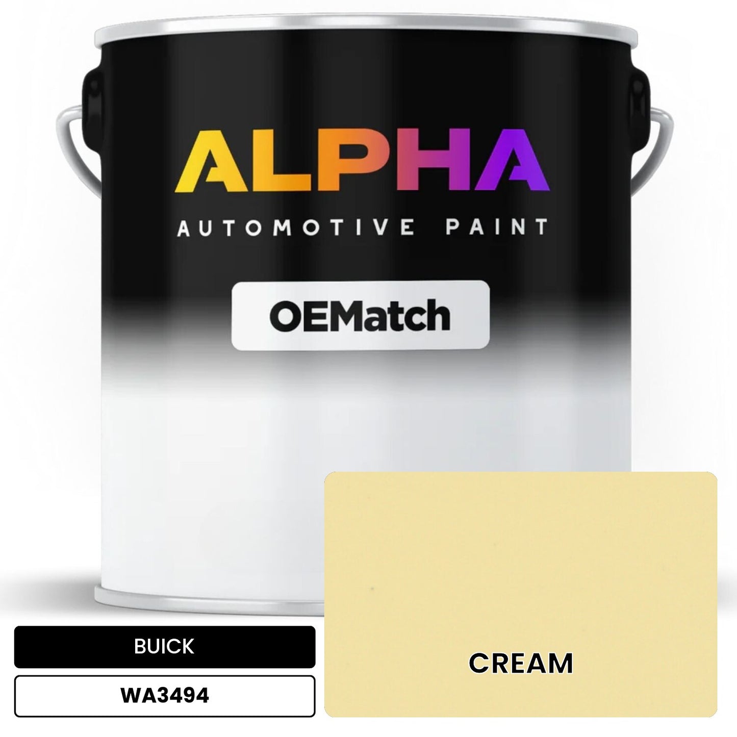 BUICK CREAM WA3494 OEMatch Basecoat
